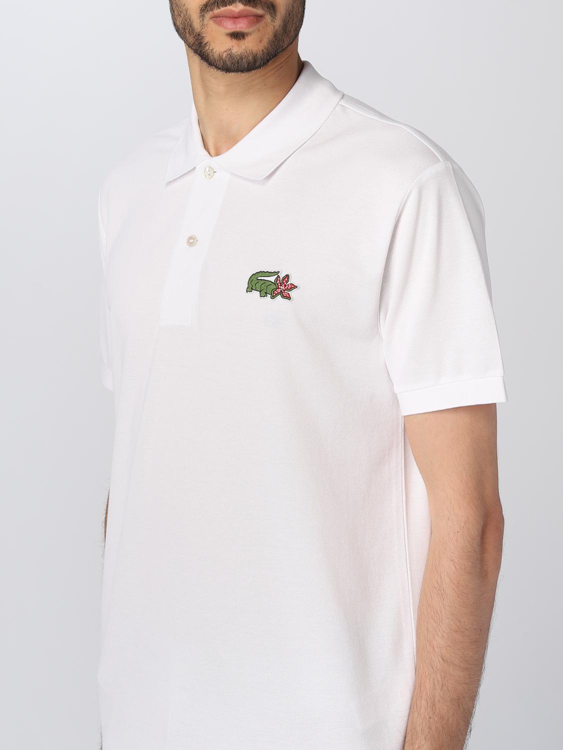 LACOSTE POLO: Polo Netflix x Lacoste in cotone biologico, Bianco 1 - Img 3