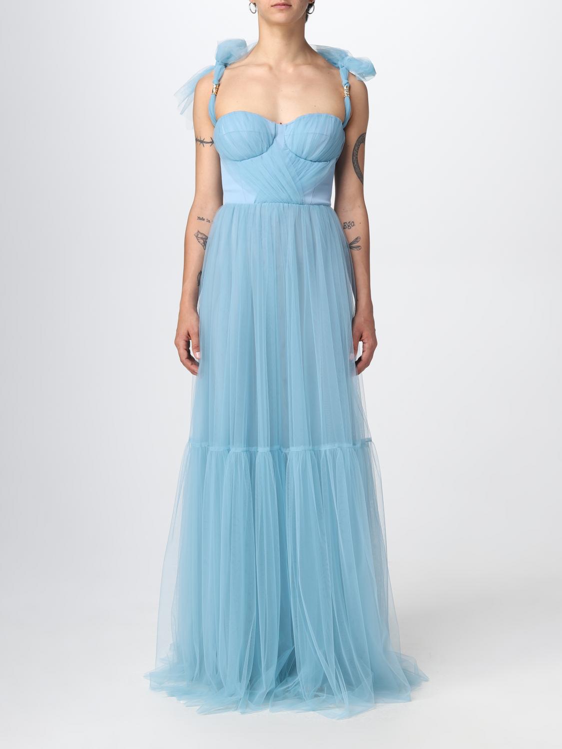 ELISABETTA FRANCHI VESTIDO: Vestido mujer Elisabetta Franchi, Azul Claro - Img 1