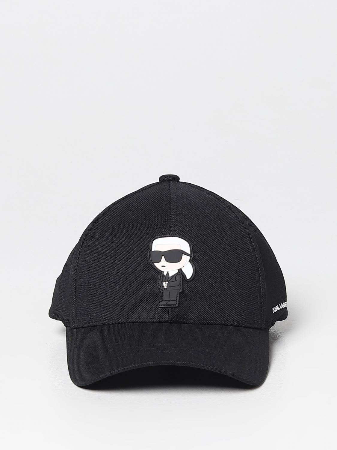KARL LAGERFELD HAT: Hat men Karl Lagerfeld, Black - Img 2