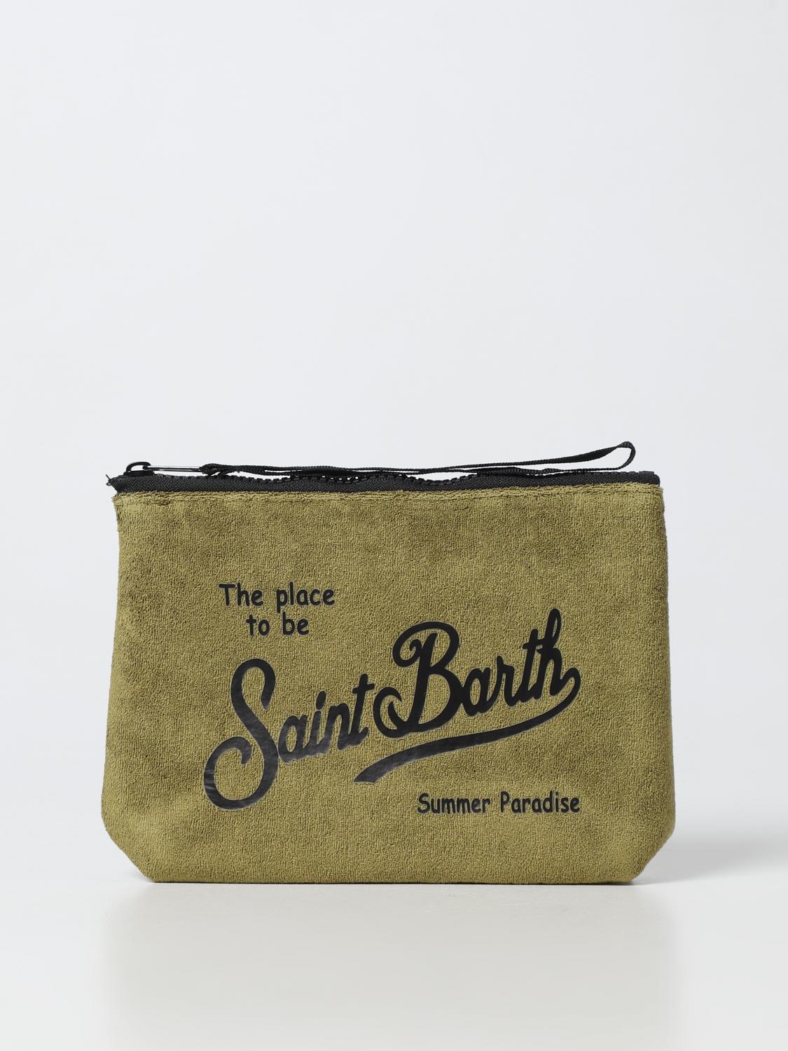 MC2 SAINT BARTH PORTADOCUMENTI: Pochette Aline MC2 Saint Barth in spugna, Militare - Img 1