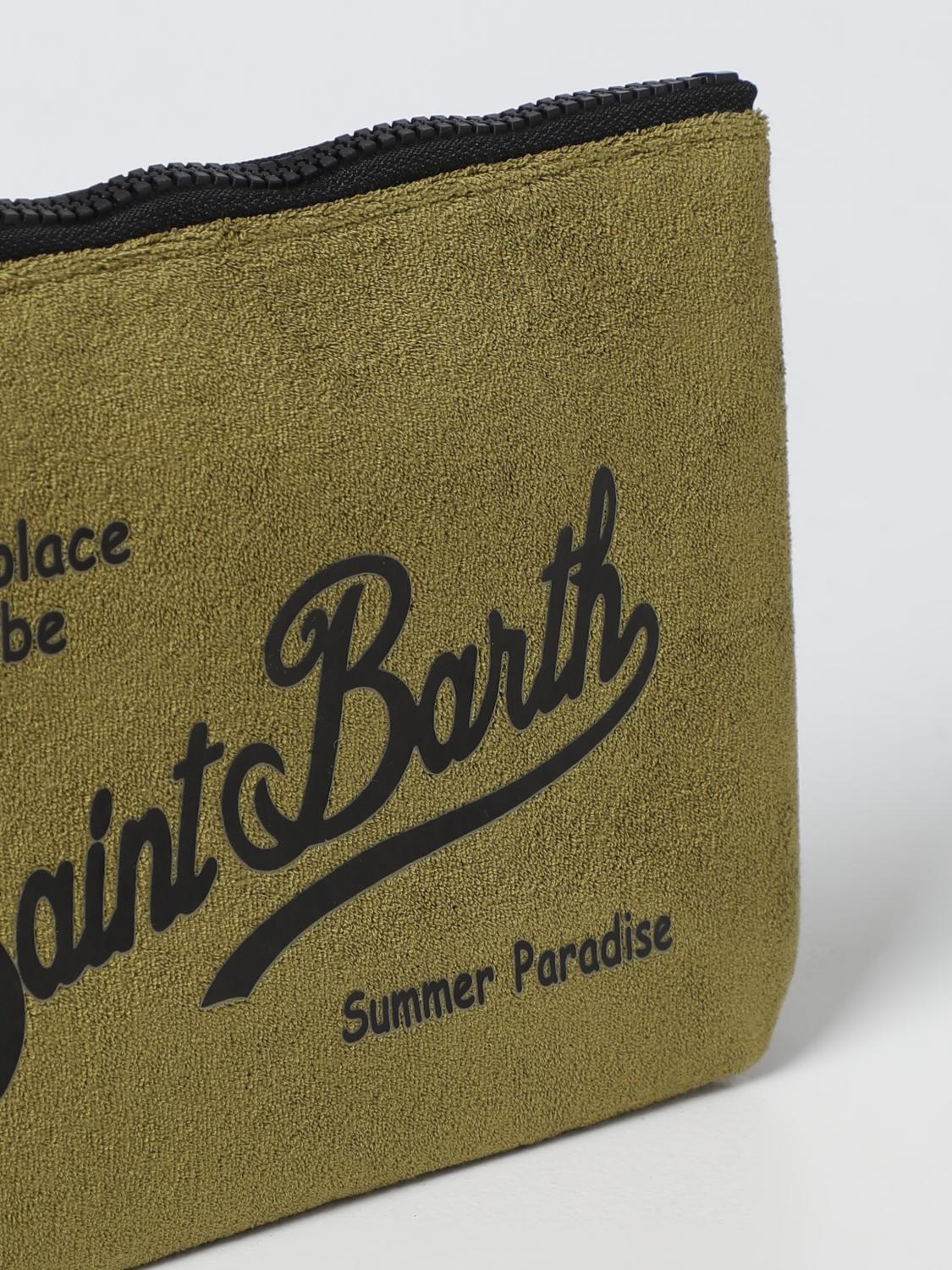 MC2 SAINT BARTH PORTADOCUMENTI: Pochette Aline MC2 Saint Barth in spugna, Militare - Img 3