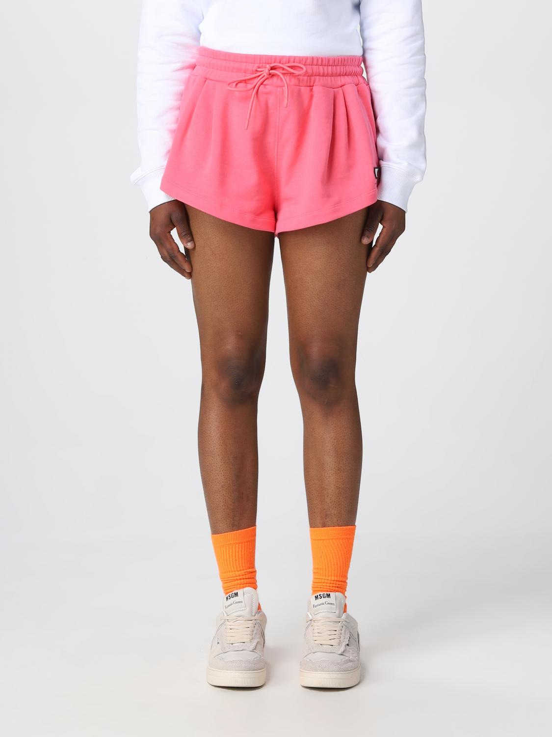 MSGM PANTS: MSGM shorts in cotton, Fuchsia - Img 1