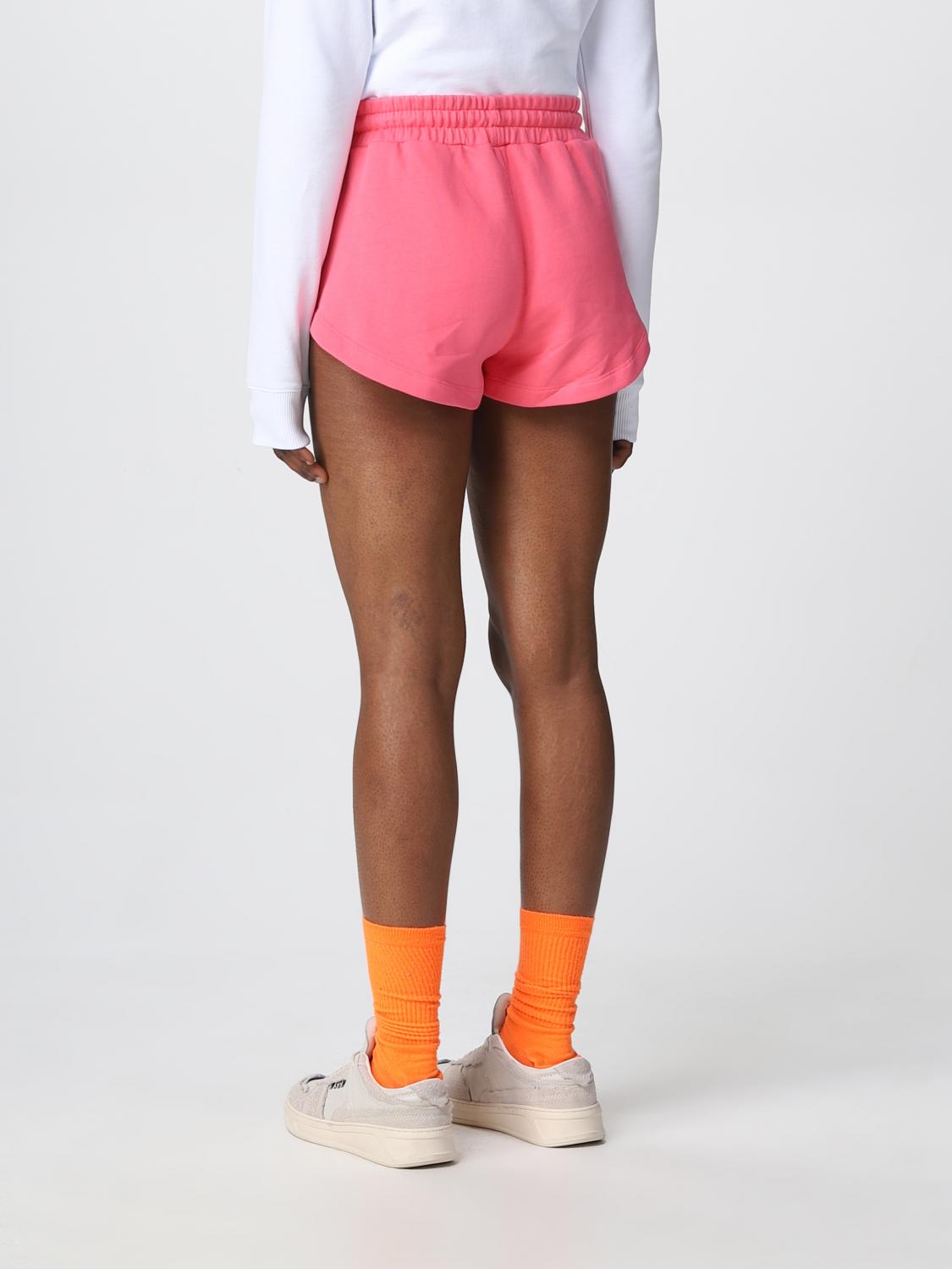 MSGM PANTS: MSGM shorts in cotton, Fuchsia - Img 3