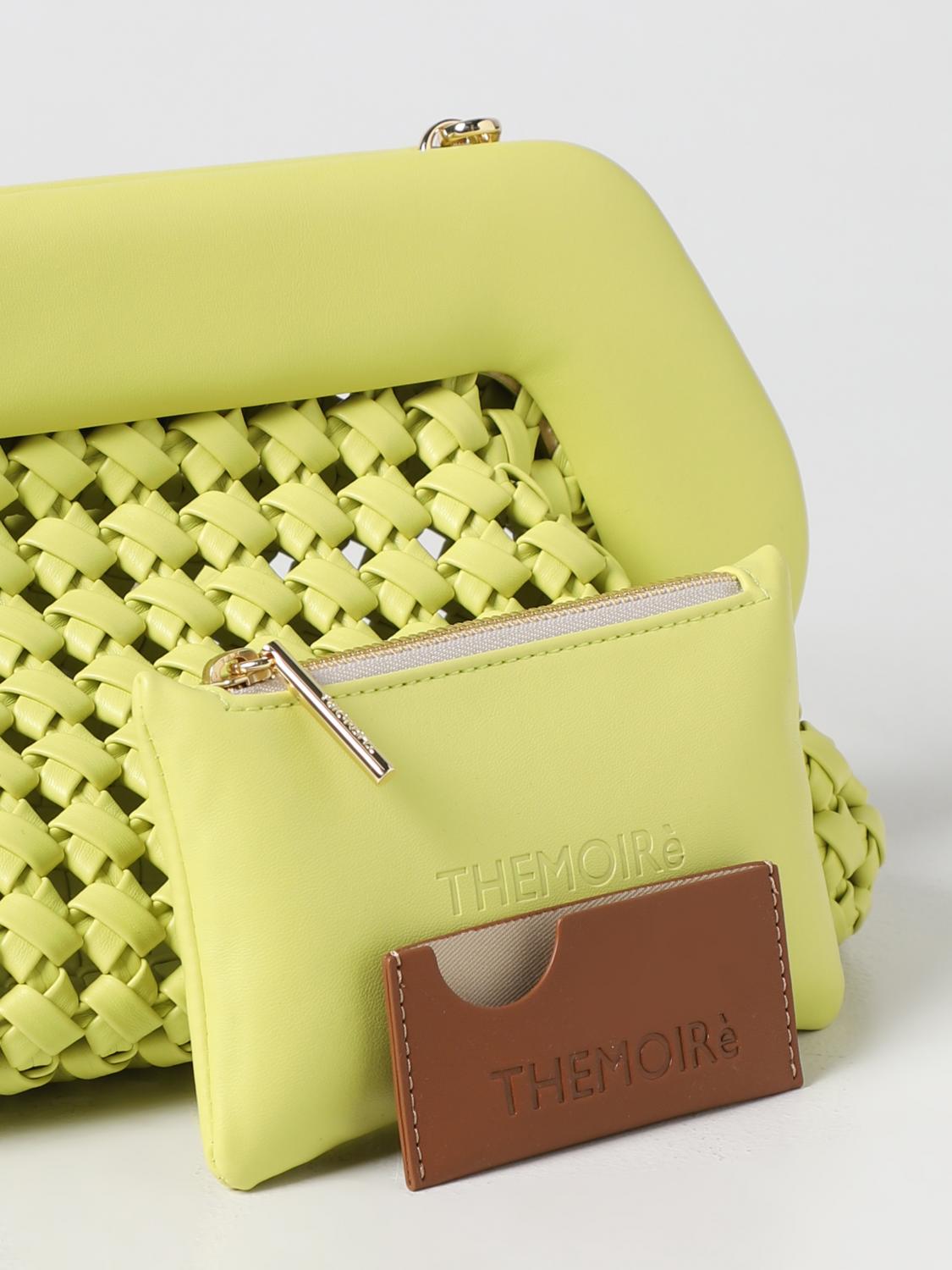 THEMOIRÈ BORSA A MANO: Borsa Bios Themoiré in pelle vegana intrecciata, Kiwi - Img 3