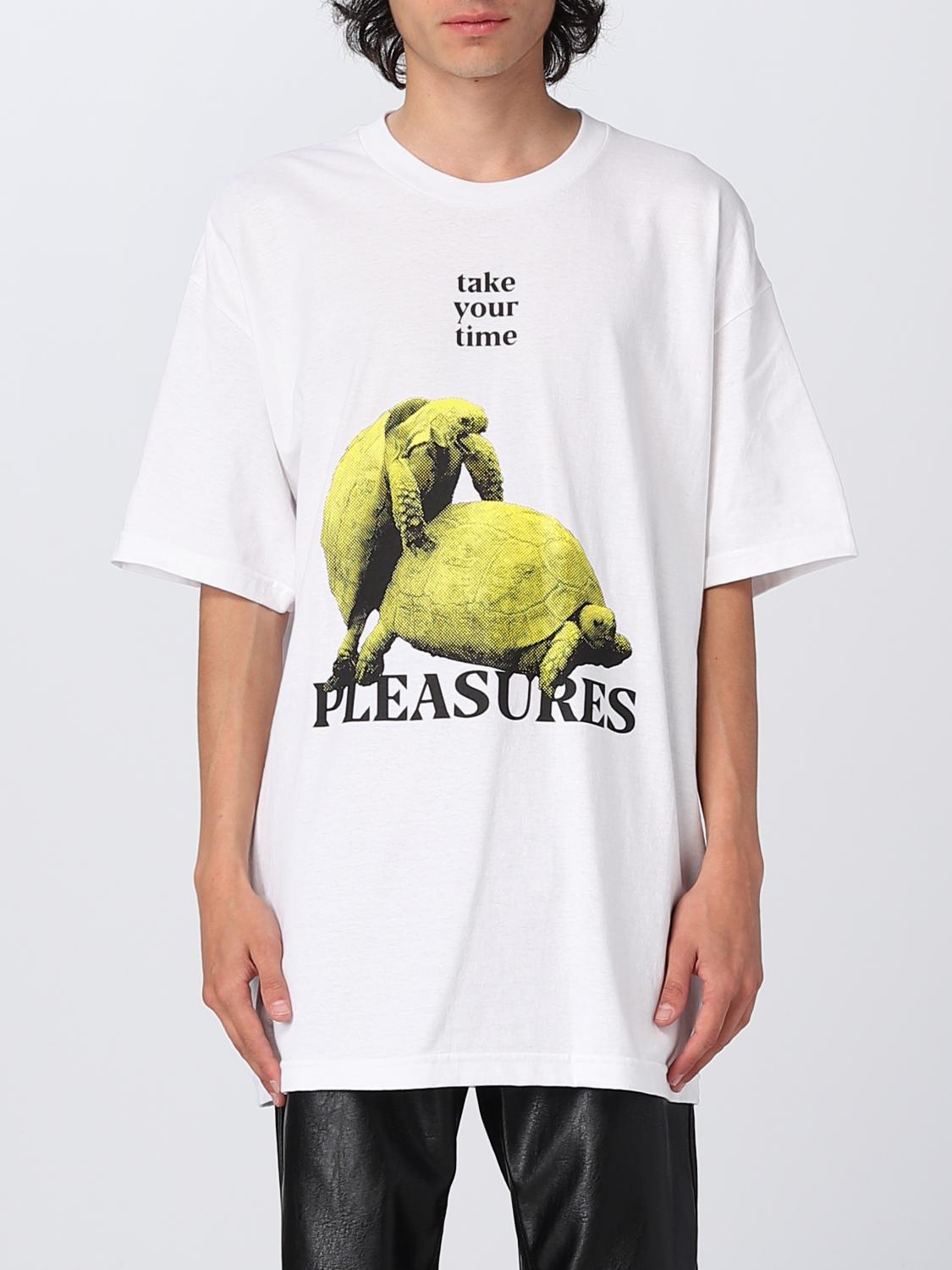 PLEASURES T-SHIRT: T-shirt men Pleasures, White - Img 1
