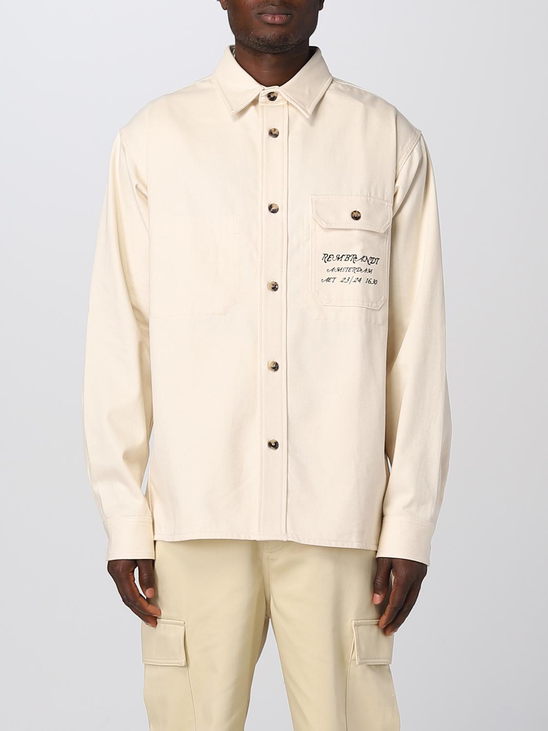 JW ANDERSON 衬衫: 外套 男士 Jw Anderson, 米色 - Img 1