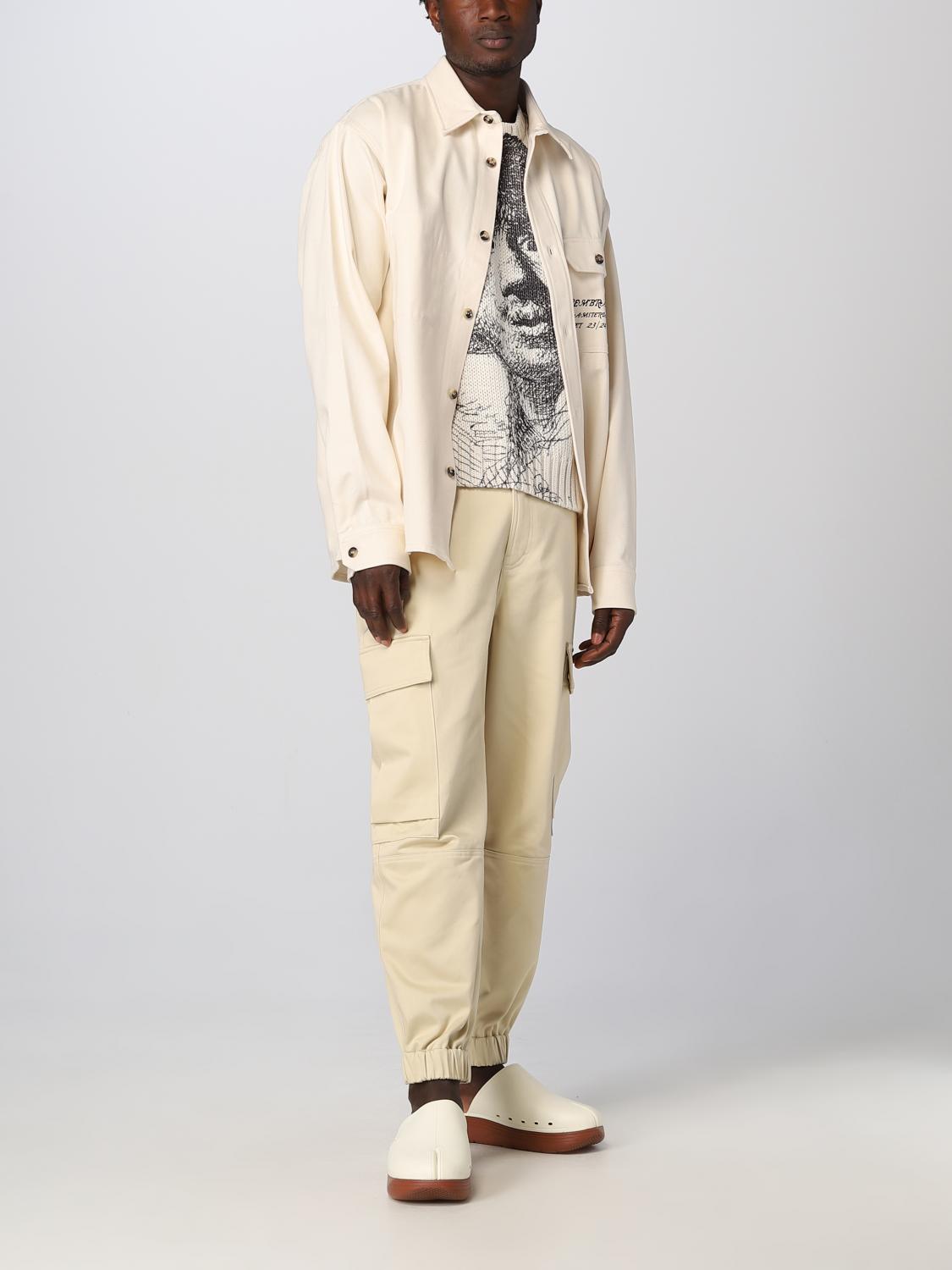 JW ANDERSON 衬衫: 外套 男士 Jw Anderson, 米色 - Img 2