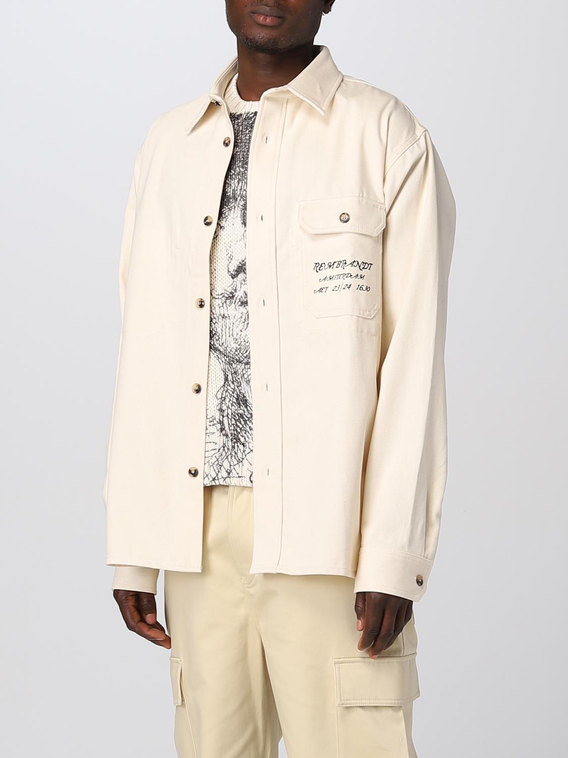 JW ANDERSON 衬衫: 外套 男士 Jw Anderson, 米色 - Img 4