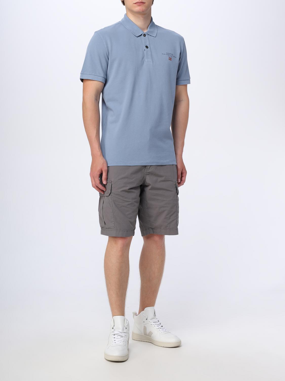 NAPAPIJRI POLO: Polo Napapijri in piquet, Blue - Img 2