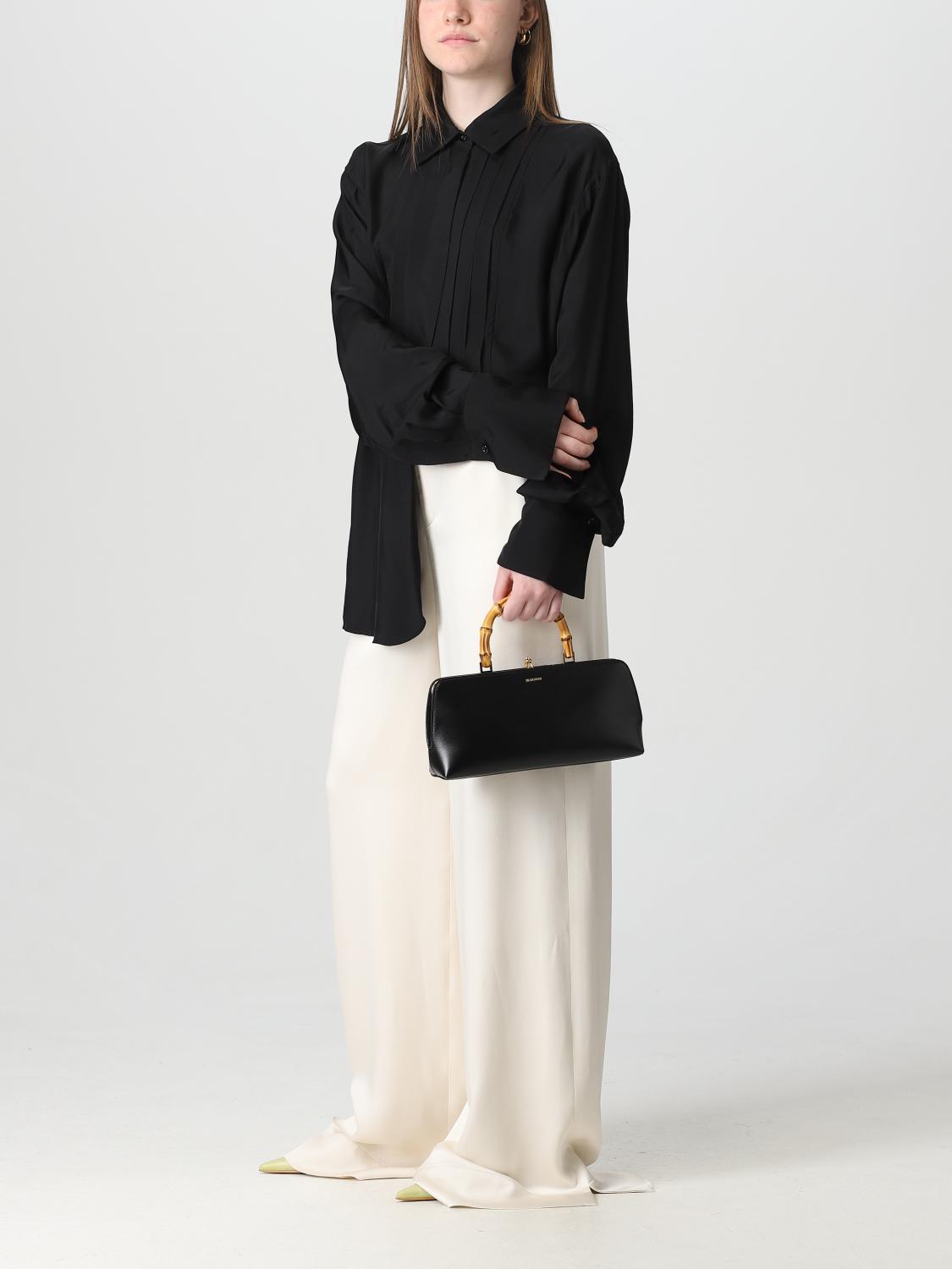 JIL SANDER: Shoulder bag woman - Black | Jil Sander handbag