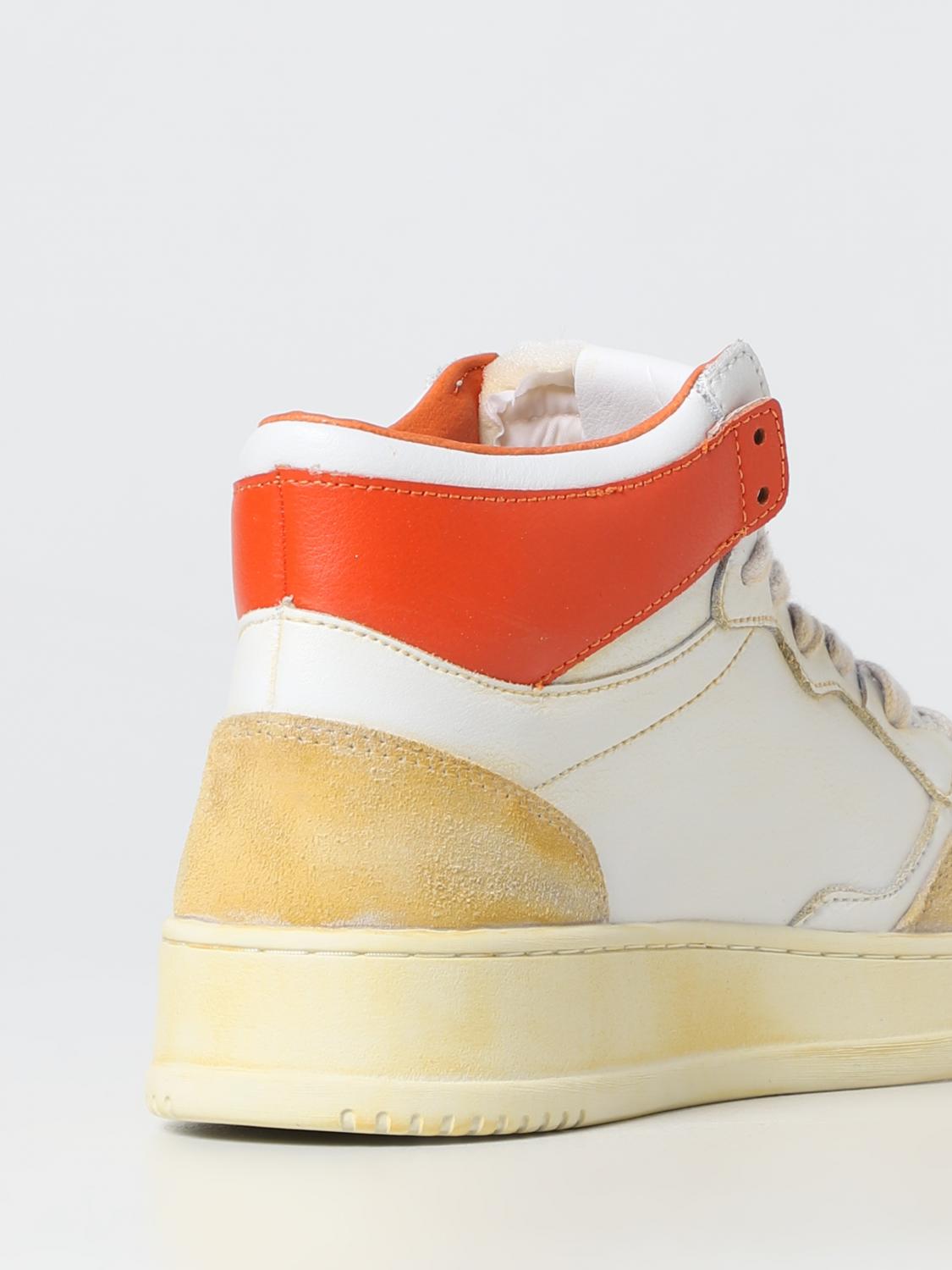 AUTRY SNEAKERS: Autry Super Vintage sneakers in used leather, Yellow - Img 3