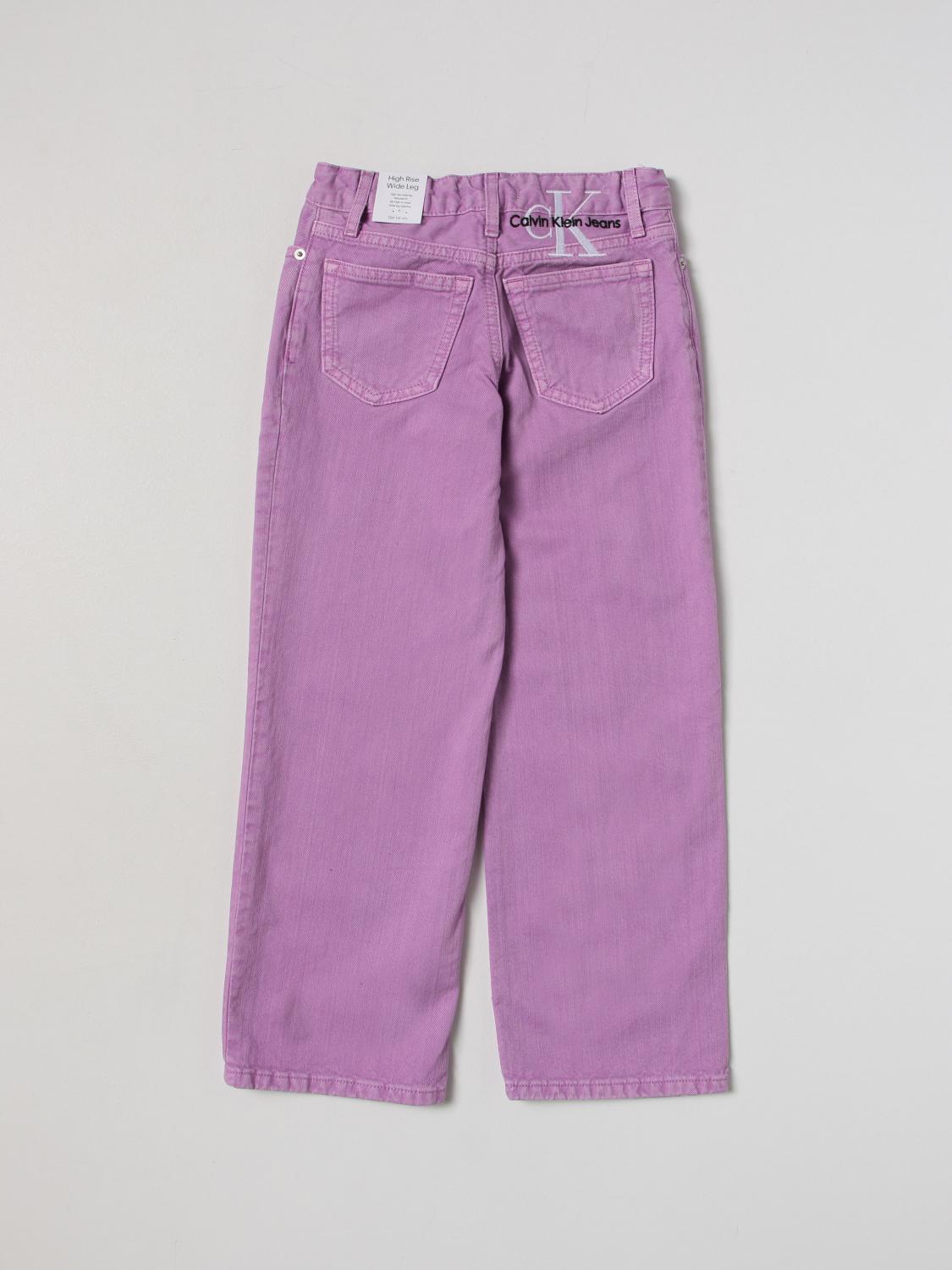 CALVIN KLEIN JEANS: Vaquero niños Calvin Klein, Violeta - Img 2