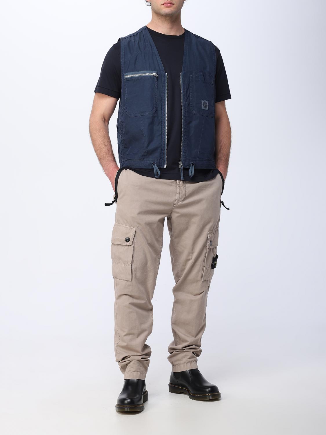 STONE ISLAND WESTE: Weste herren Stone Island, Blau - Img 2