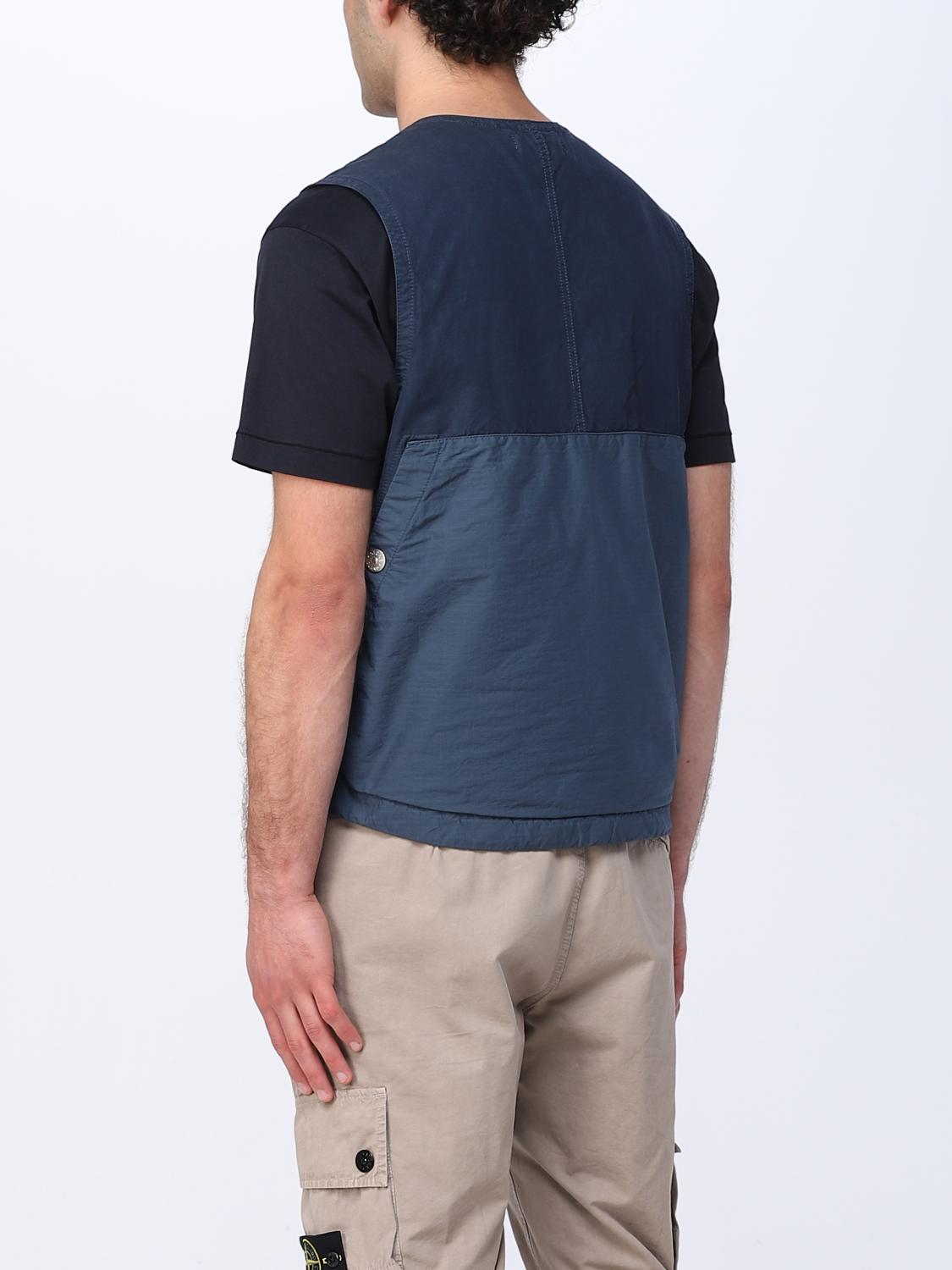 STONE ISLAND WESTE: Weste herren Stone Island, Blau - Img 3