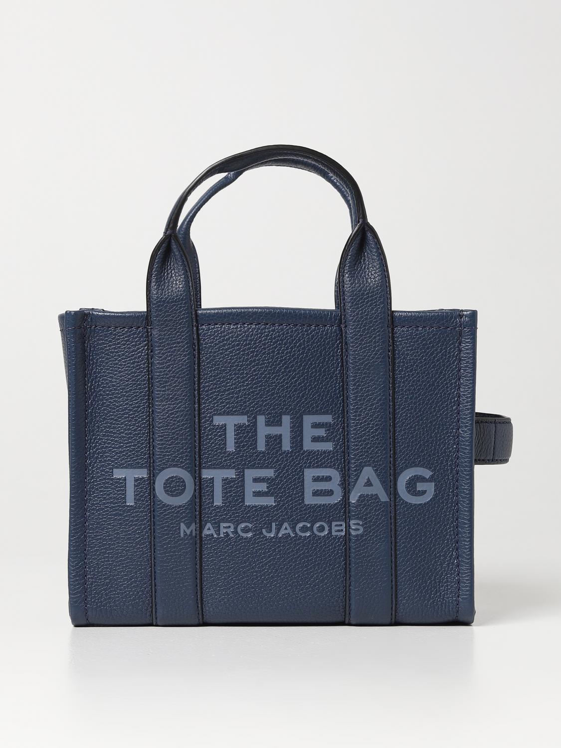 MARC JACOBS BORSA A MANO: Borsa The Tote Bag Marc Jacobs in pelle a grana, Blue - Img 1