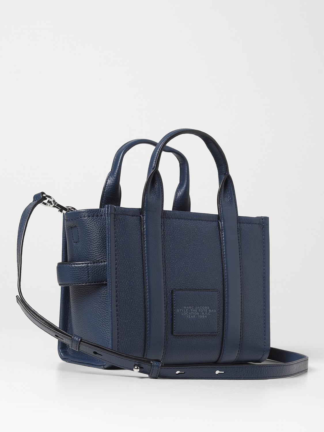 MARC JACOBS BORSA A MANO: Borsa The Tote Bag Marc Jacobs in pelle a grana, Blue - Img 2