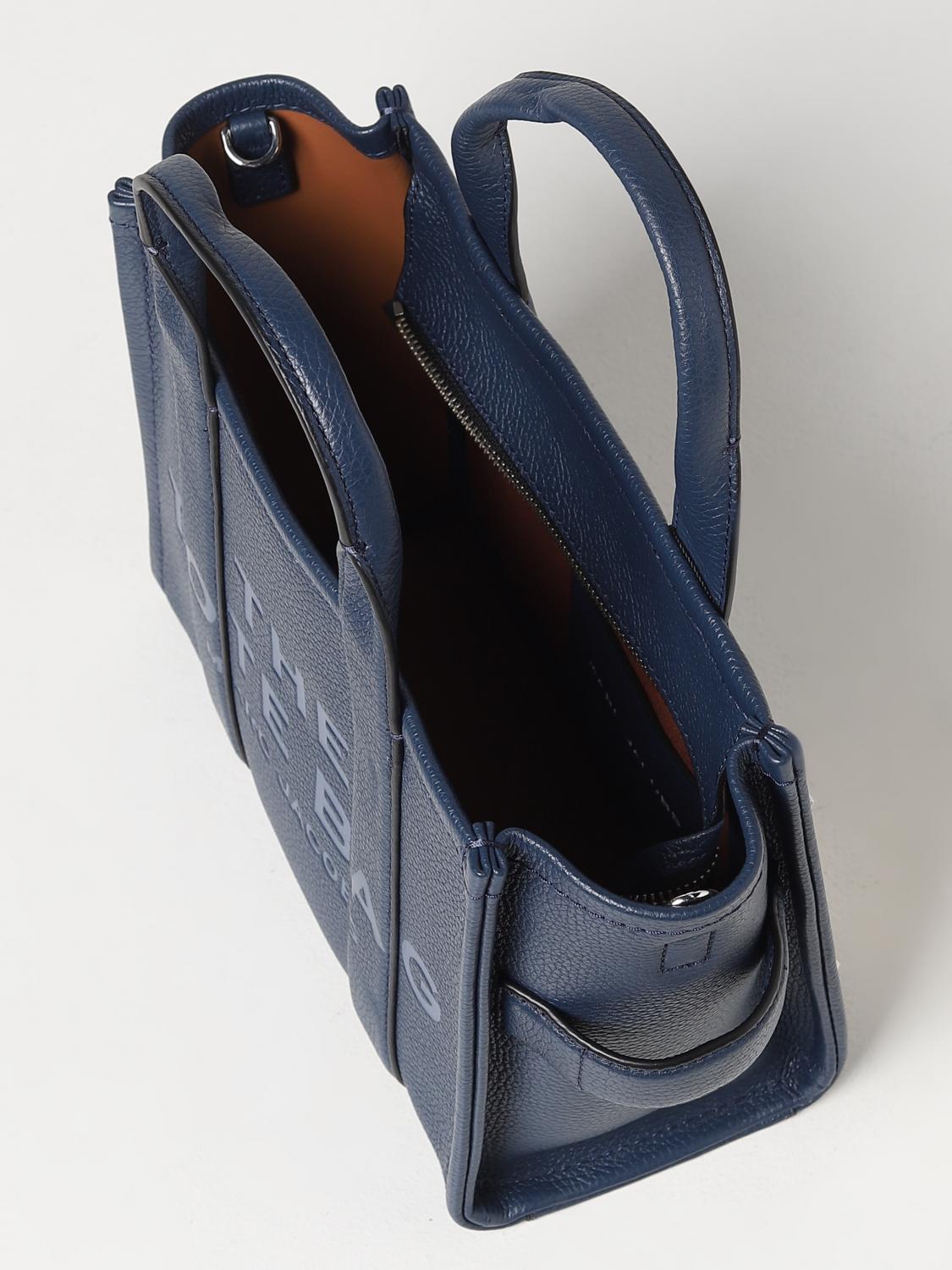 MARC JACOBS BORSA A MANO: Borsa The Tote Bag Marc Jacobs in pelle a grana, Blue - Img 3