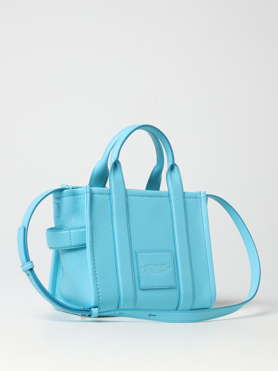 MARC JACOBS BORSA A MANO: Borsa The Tote Bag Marc Jacobs in pelle a grana, Blue 1 - Img 2