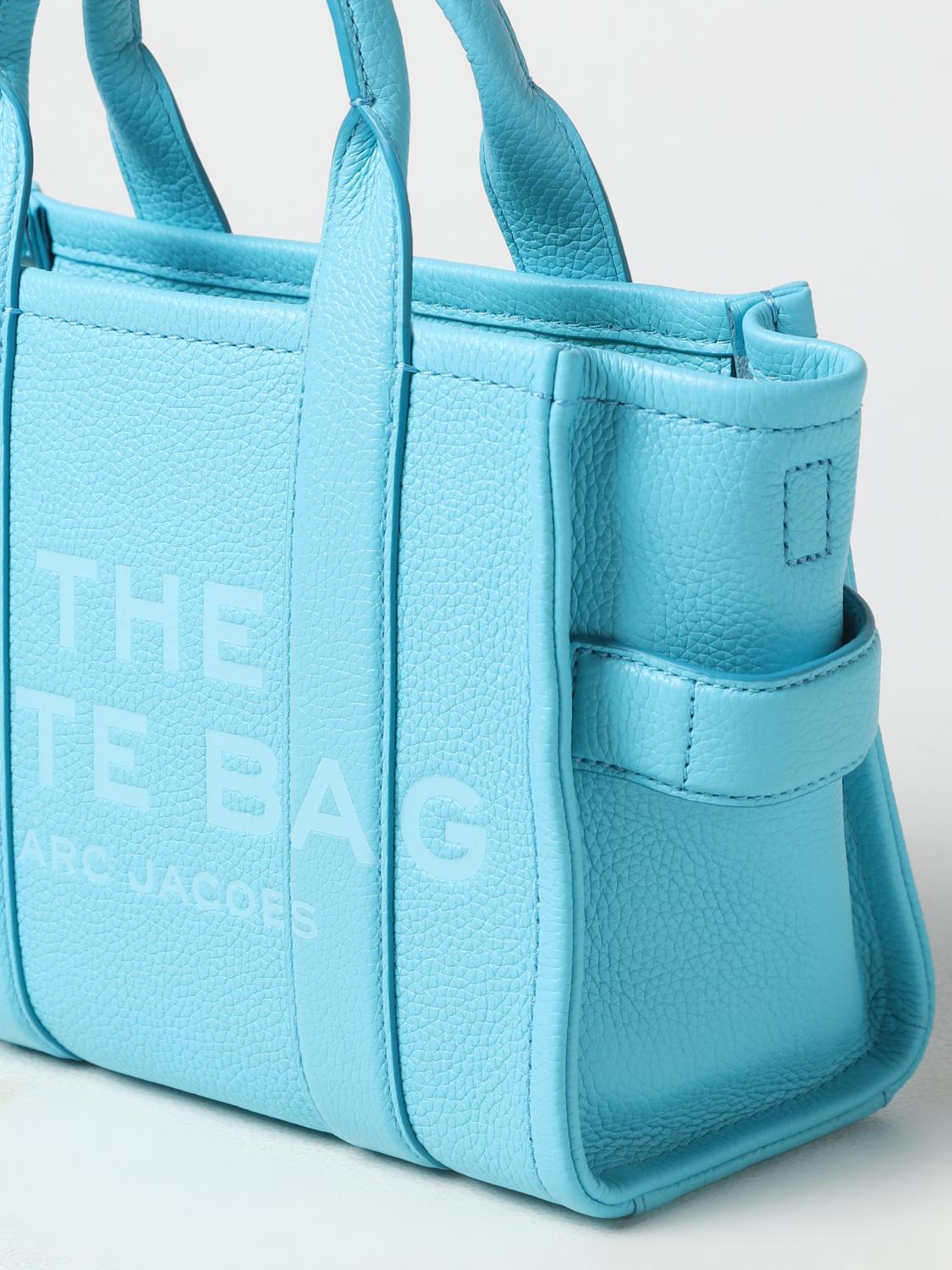 MARC JACOBS BORSA A MANO: Borsa The Tote Bag Marc Jacobs in pelle a grana, Blue 1 - Img 3