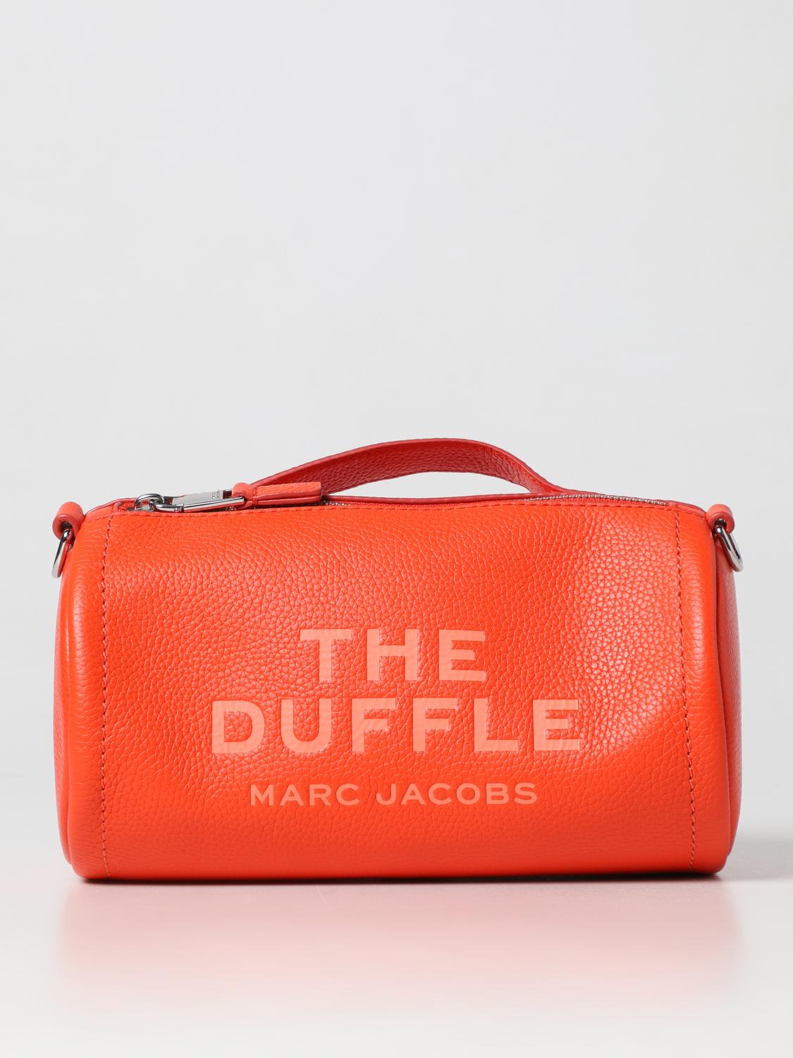 MARC JACOBS BORSA A SPALLA: Borsa The Duffle Marc Jacobs in pelle a grana, Arancione - Img 1