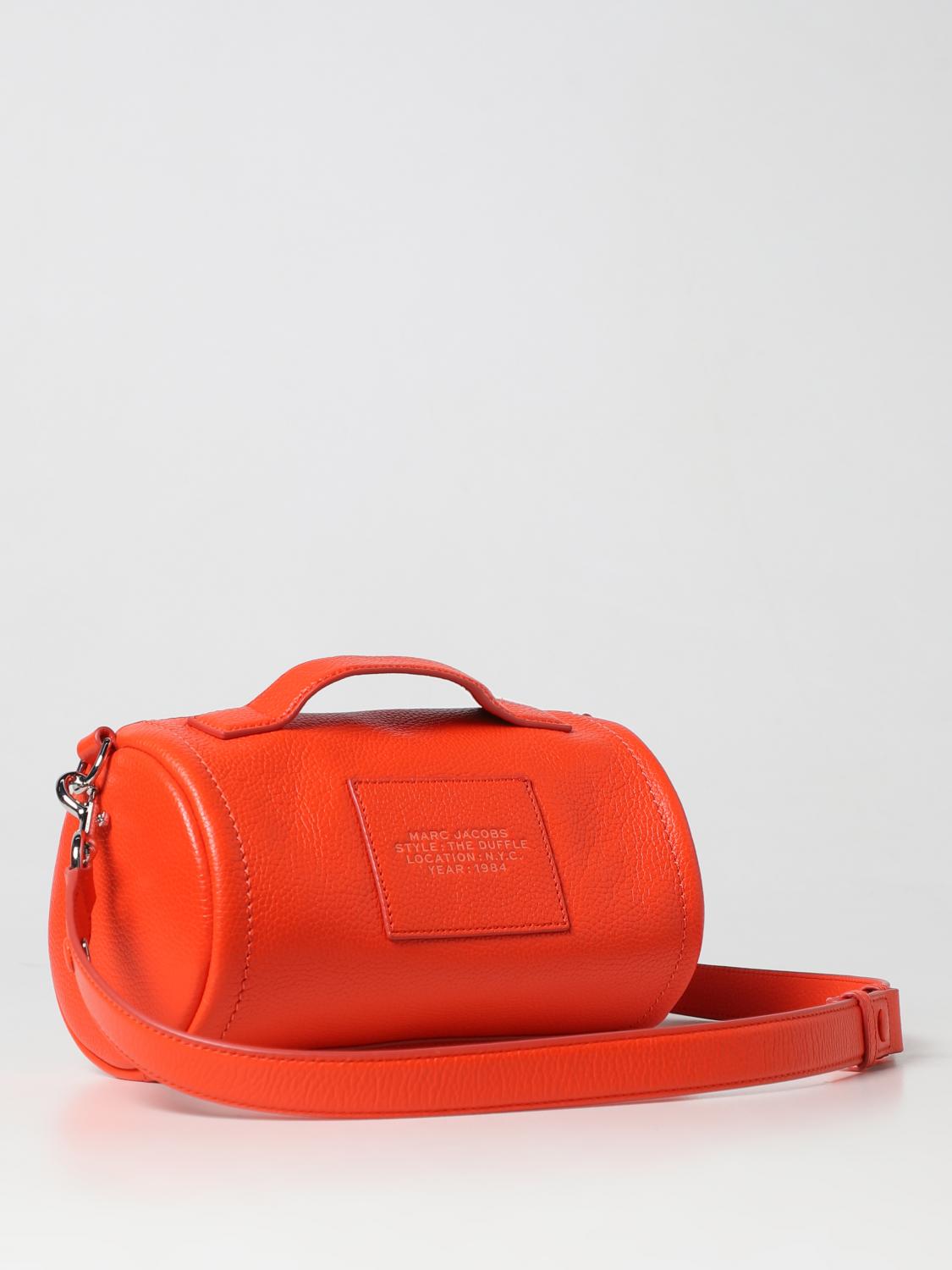 MARC JACOBS BORSA A SPALLA: Borsa The Duffle Marc Jacobs in pelle a grana, Arancione - Img 2