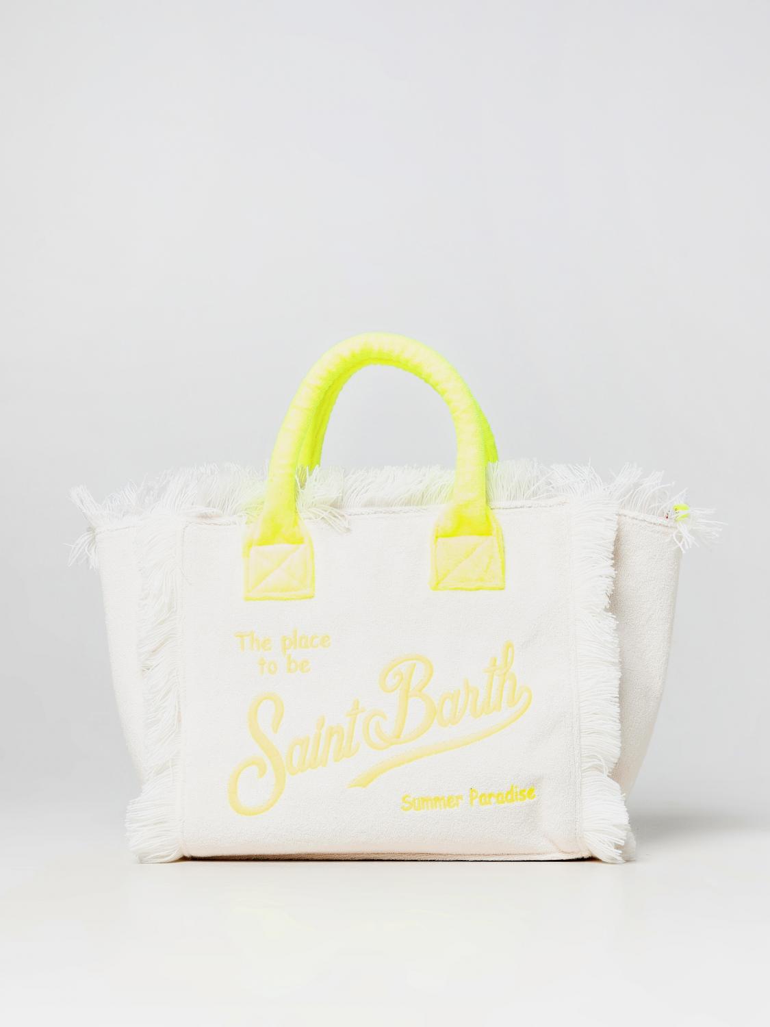 MC2 SAINT BARTH BORSA A MANO: Borsa Colette MC2 Saint Barth in spugna, Bianco - Img 1