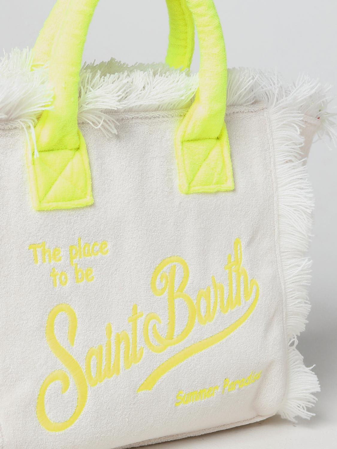 MC2 SAINT BARTH BORSA A MANO: Borsa Colette MC2 Saint Barth in spugna, Bianco - Img 3