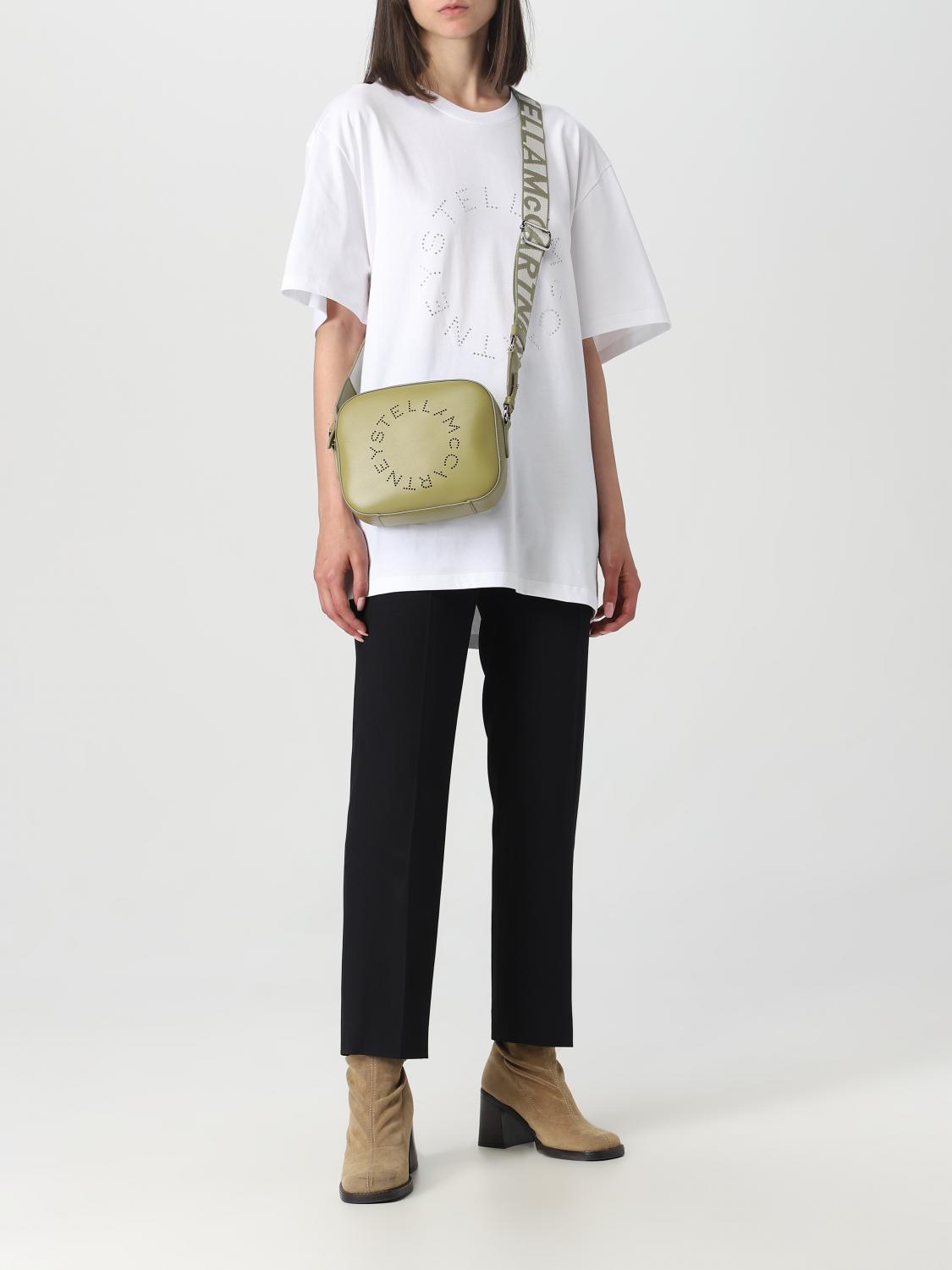 STELLA MCCARTNEY BORSA MINI: Borsa Camera Bag Stella McCartney in nappa sintetica, Verde - Img 2