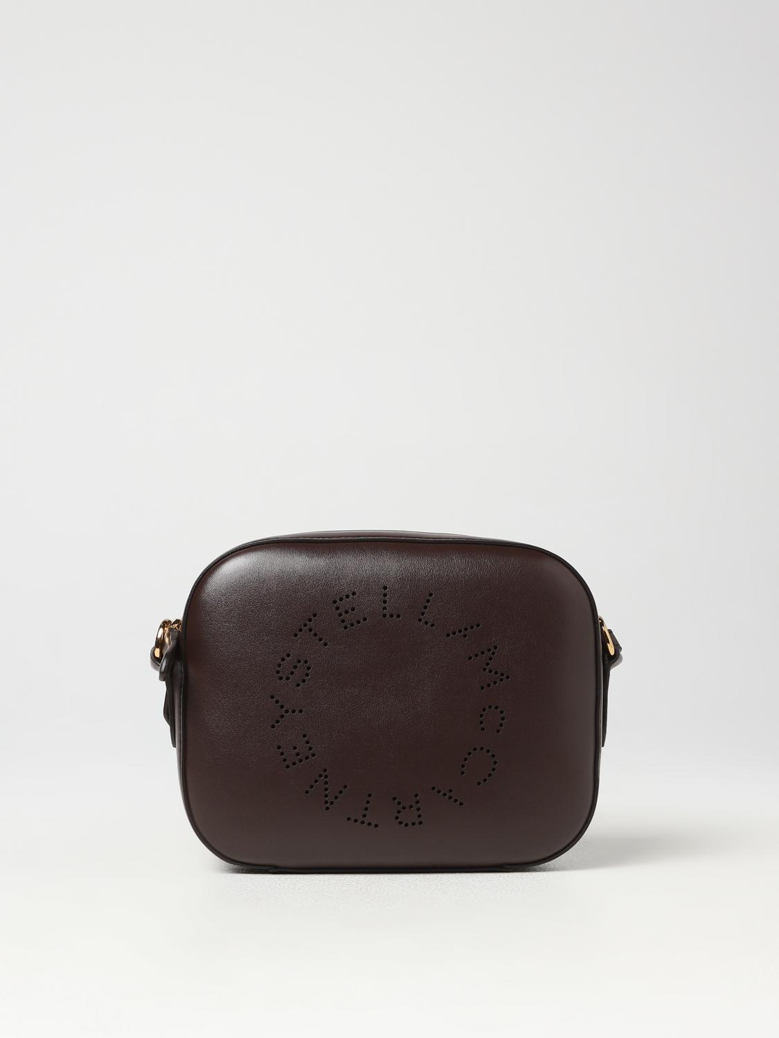 STELLA MCCARTNEY BORSA MINI: Borsa Camera Bag Stella McCartney in nappa sintetica, Marrone - Img 1