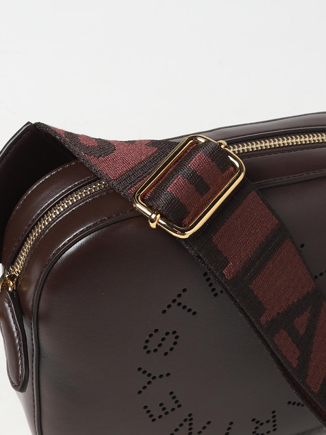 STELLA MCCARTNEY BORSA MINI: Borsa Camera Bag Stella McCartney in nappa sintetica, Marrone - Img 4