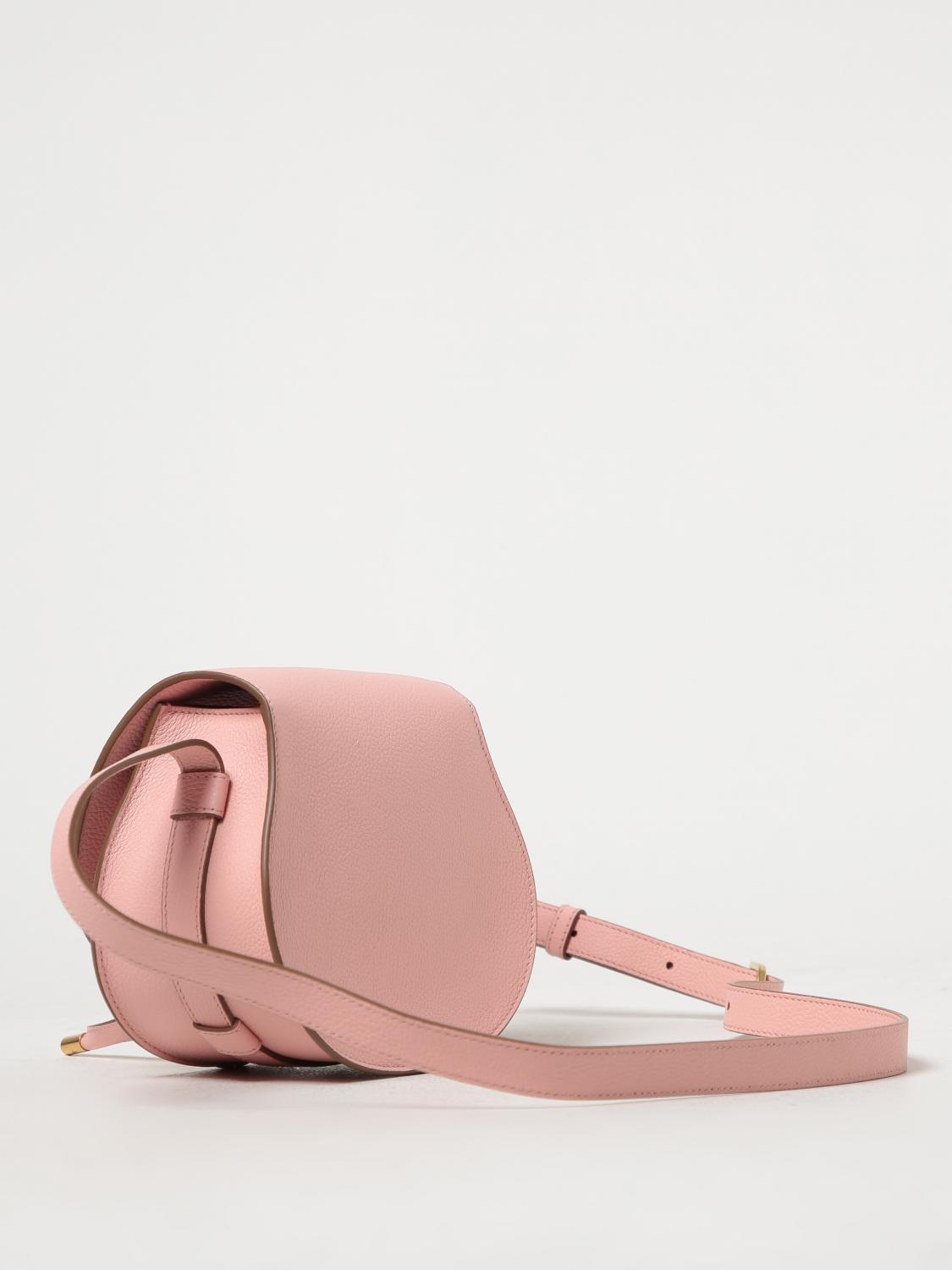 CHLOÉ BORSA MINI: Borsa Marcie Chloé in pelle a grana, Rosa - Img 2