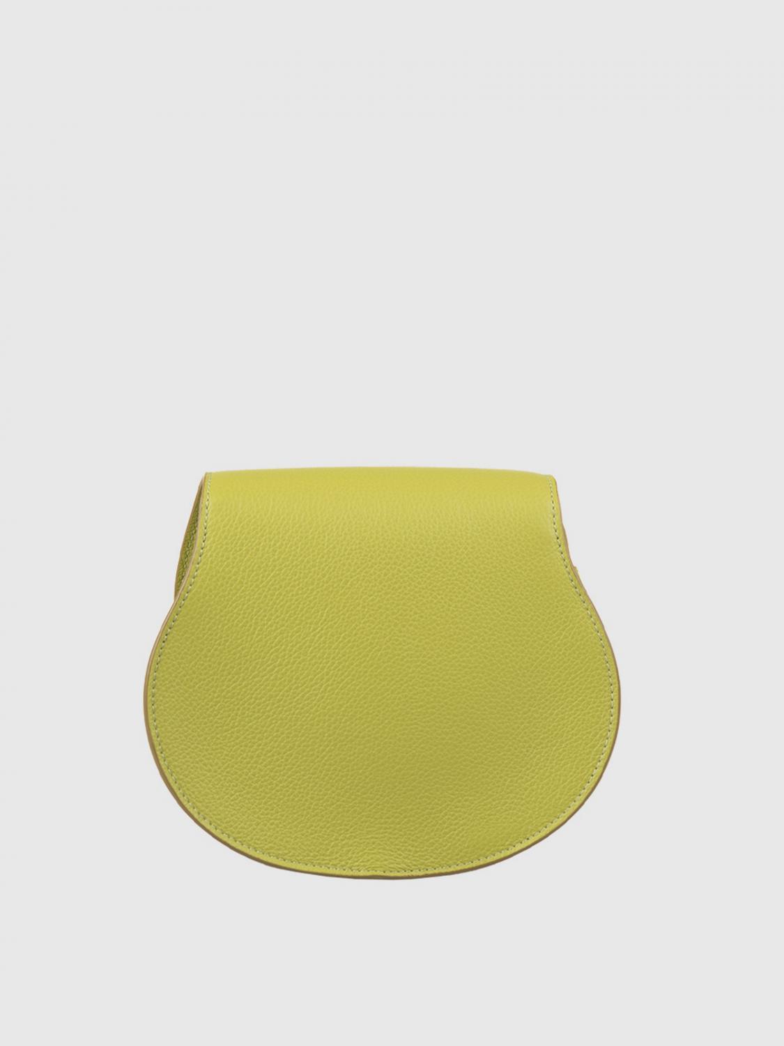 CHLOÉ BORSA MINI: Borsa Marcie Chloé in pelle a grana, Verde - Img 2