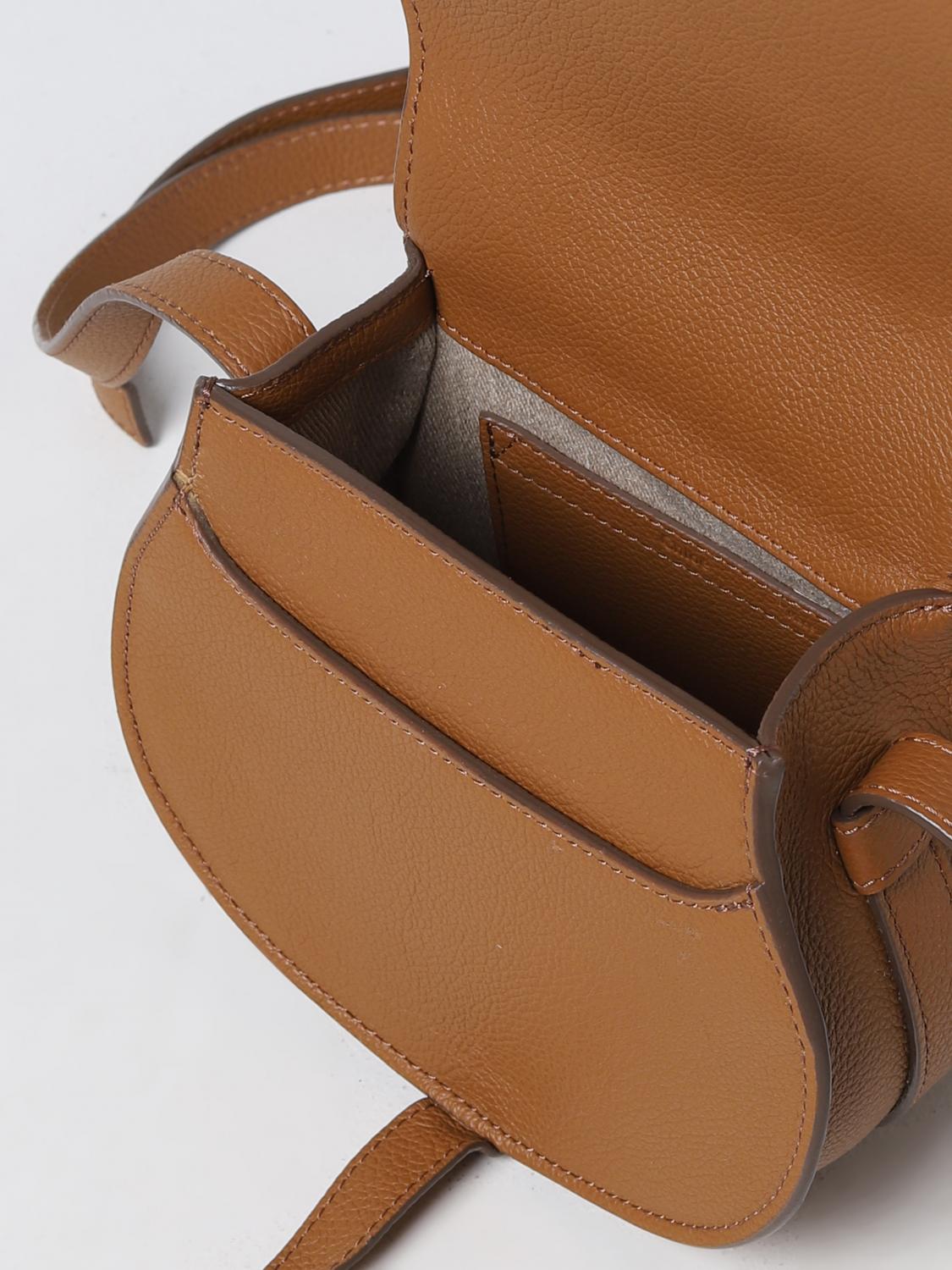 CHLOÉ BORSA MINI: Borsa Marcie Chloé in pelle a grana, Ebano - Img 4