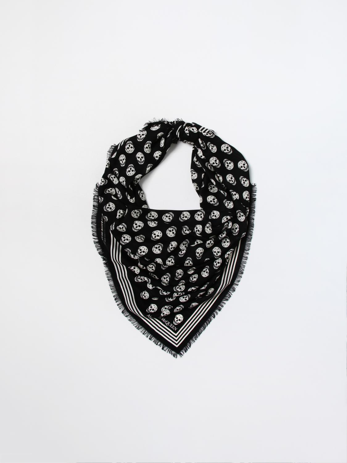 MCQUEEN SCIARPA: Sciarpa Biker McQueen in lana jacquard, Nero - Img 2