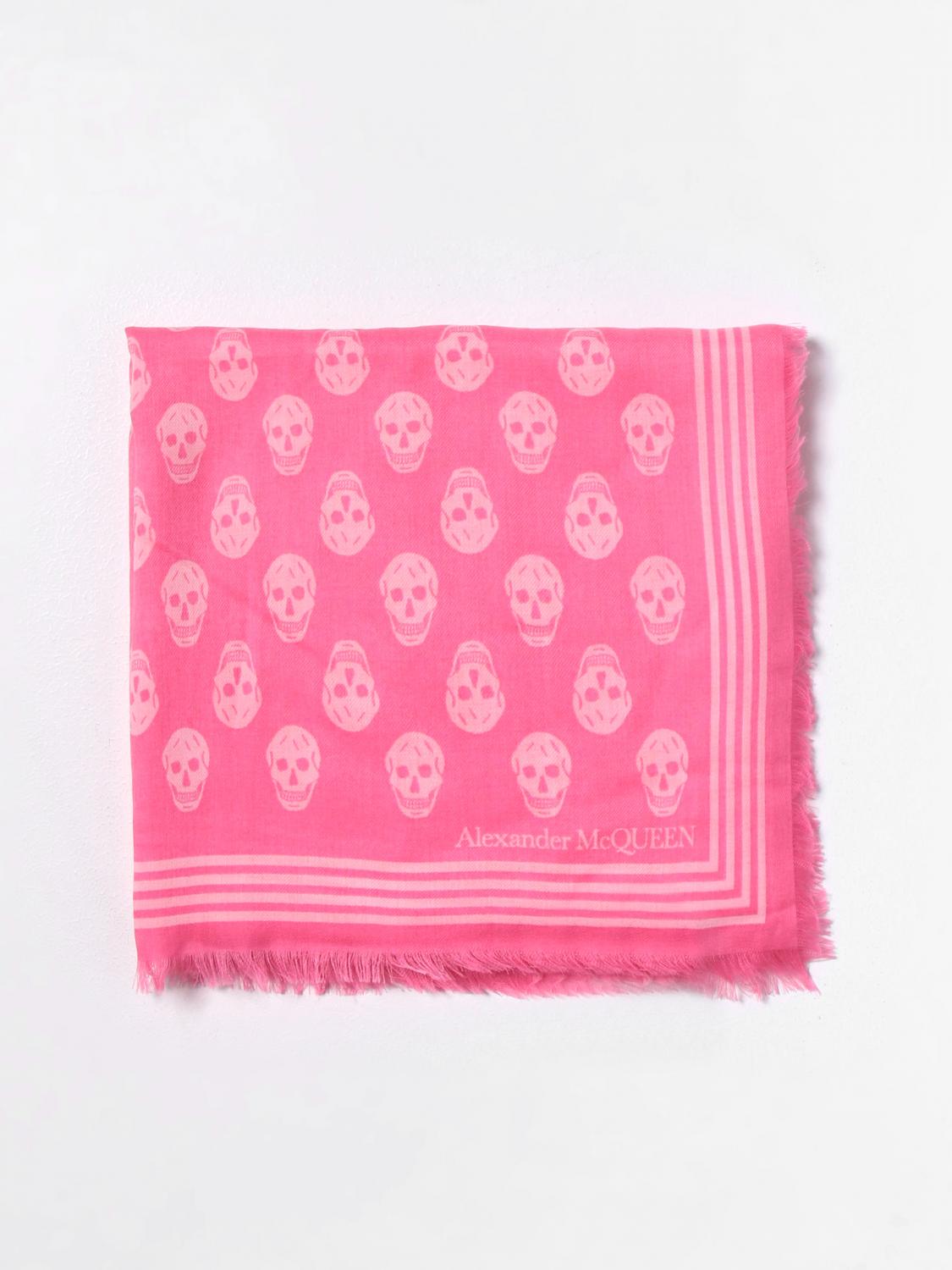 MCQUEEN BUFANDA: Bufanda mujer McQueen, Rosa - Img 1