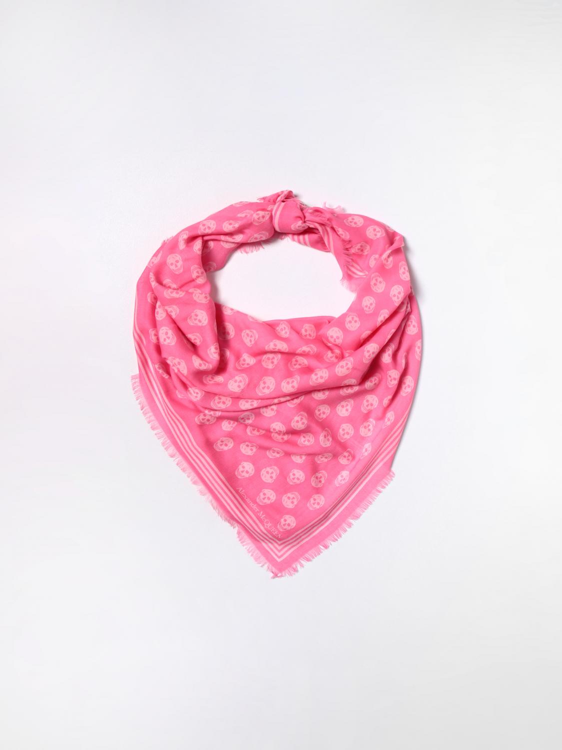 MCQUEEN BUFANDA: Bufanda mujer McQueen, Rosa - Img 2