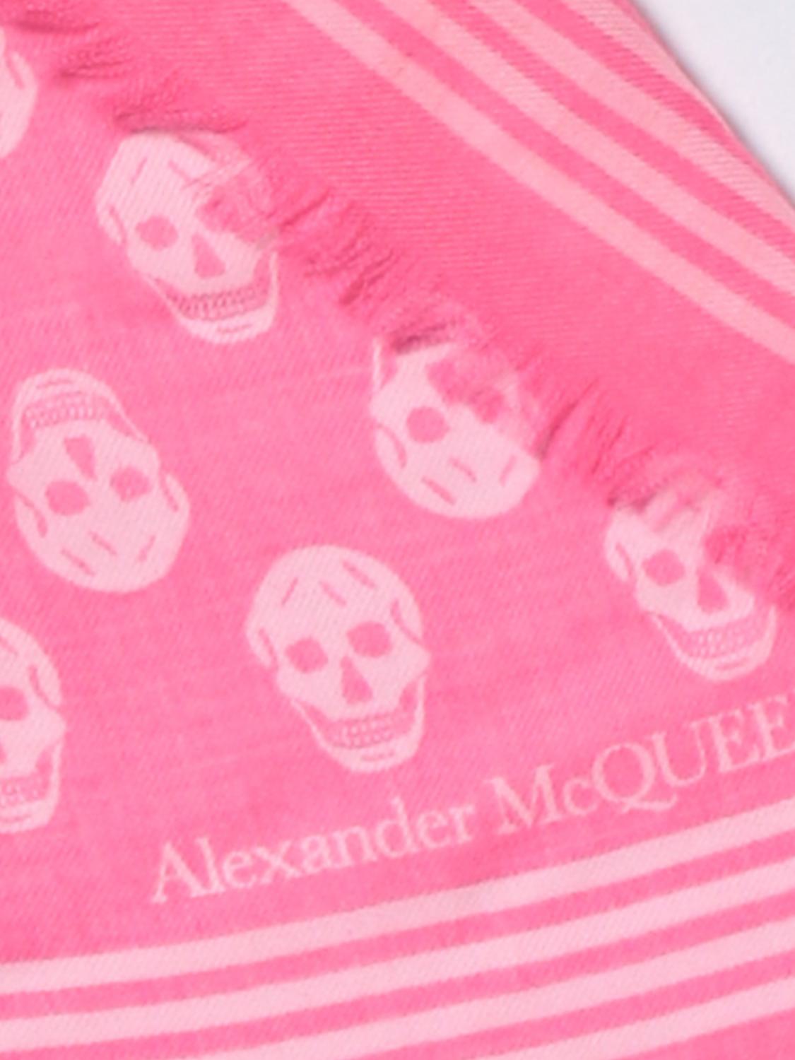 MCQUEEN BUFANDA: Bufanda mujer McQueen, Rosa - Img 3