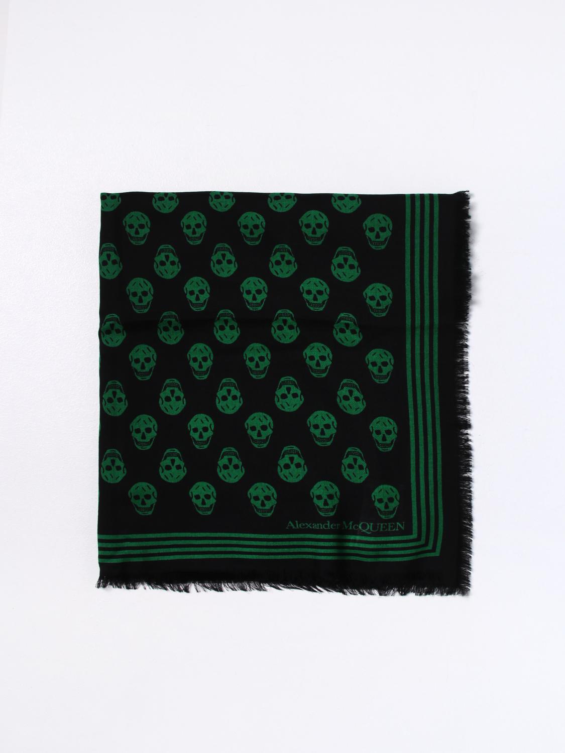 MCQUEEN SCIARPA: Sciarpa Biker McQueen in lana jacquard, Verde - Img 1