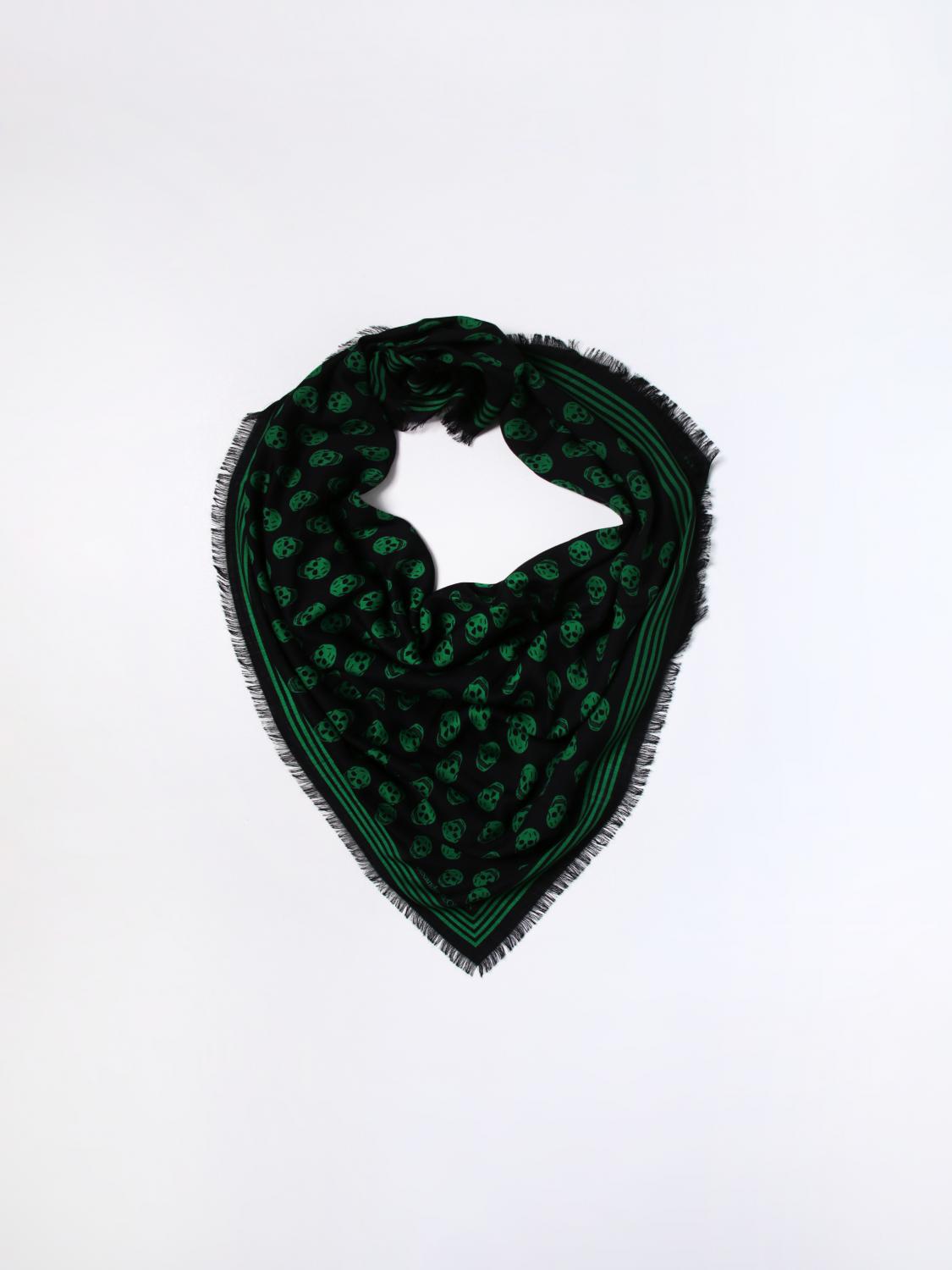 MCQUEEN SCIARPA: Sciarpa Biker McQueen in lana jacquard, Verde - Img 2