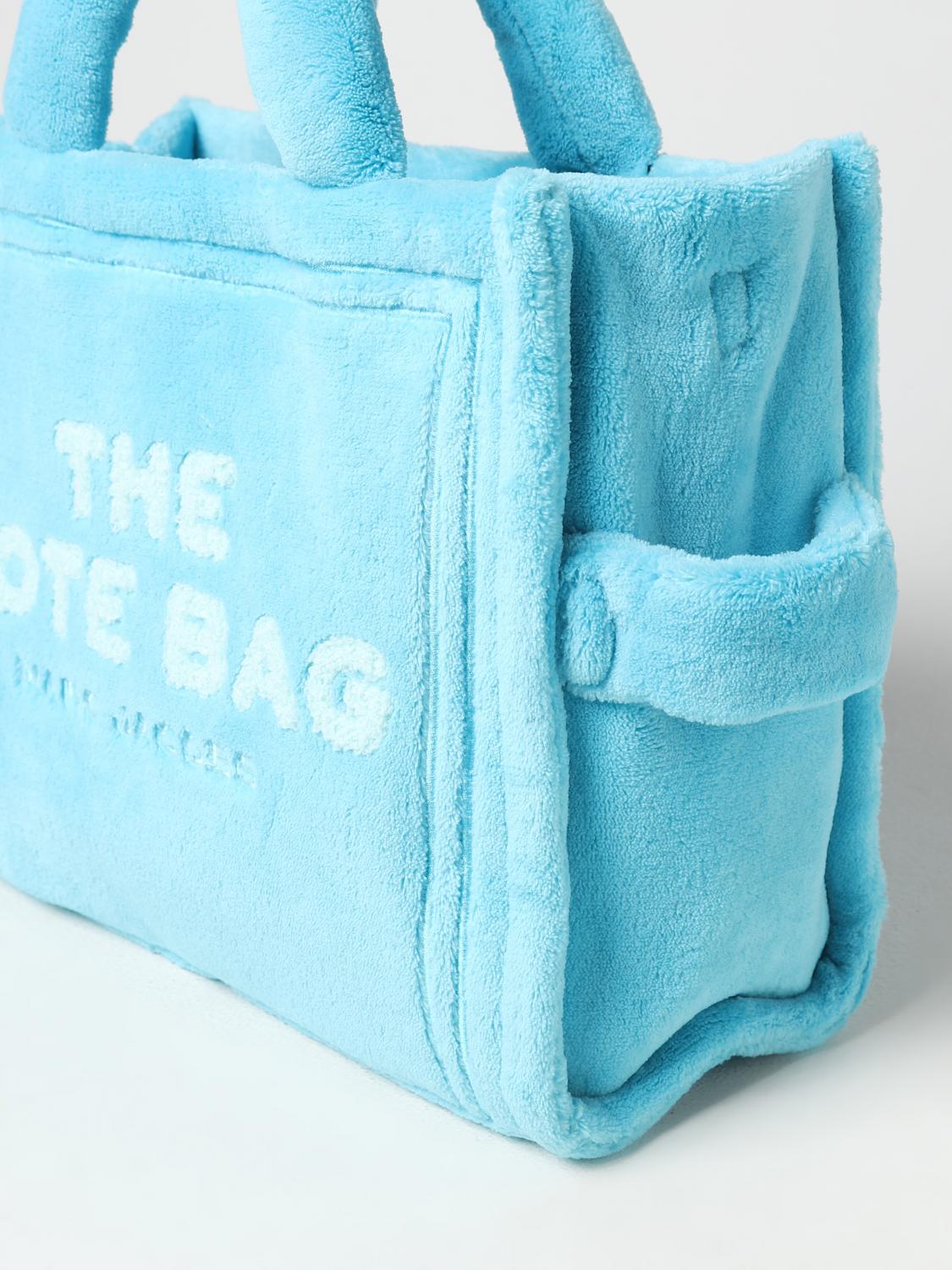 MARC JACOBS BORSA TOTE: Borsa The Tote Bag Marc Jacobs in pelliccia sintetica, Blue - Img 3