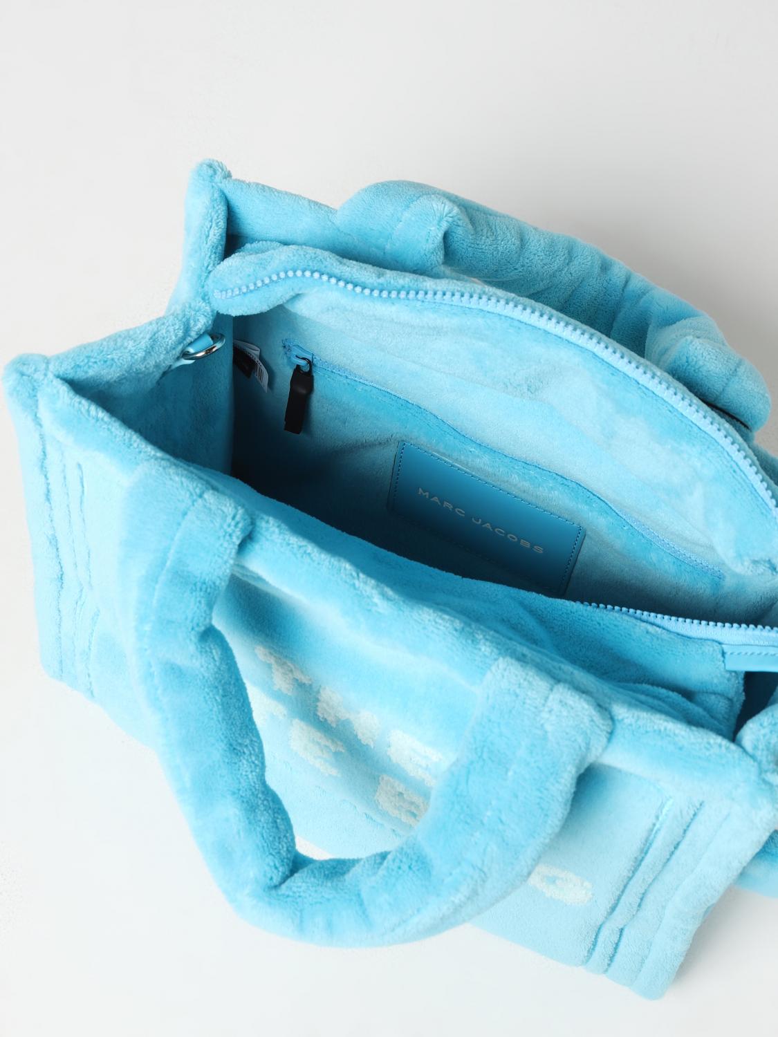 MARC JACOBS BORSA TOTE: Borsa The Tote Bag Marc Jacobs in pelliccia sintetica, Blue - Img 4
