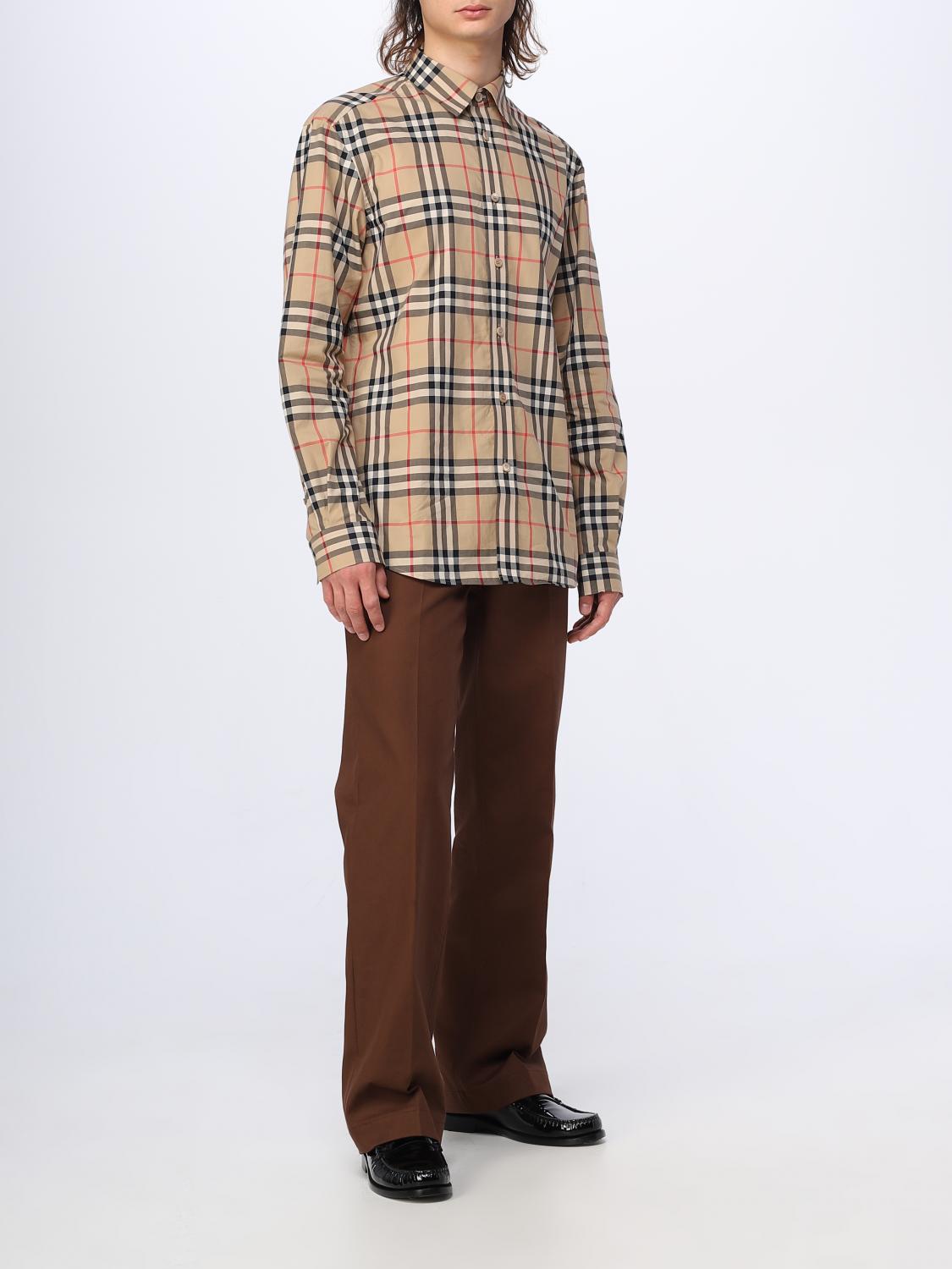 BURBERRY SHIRT: Burberry shirt in cotton poplin, Beige - Img 2