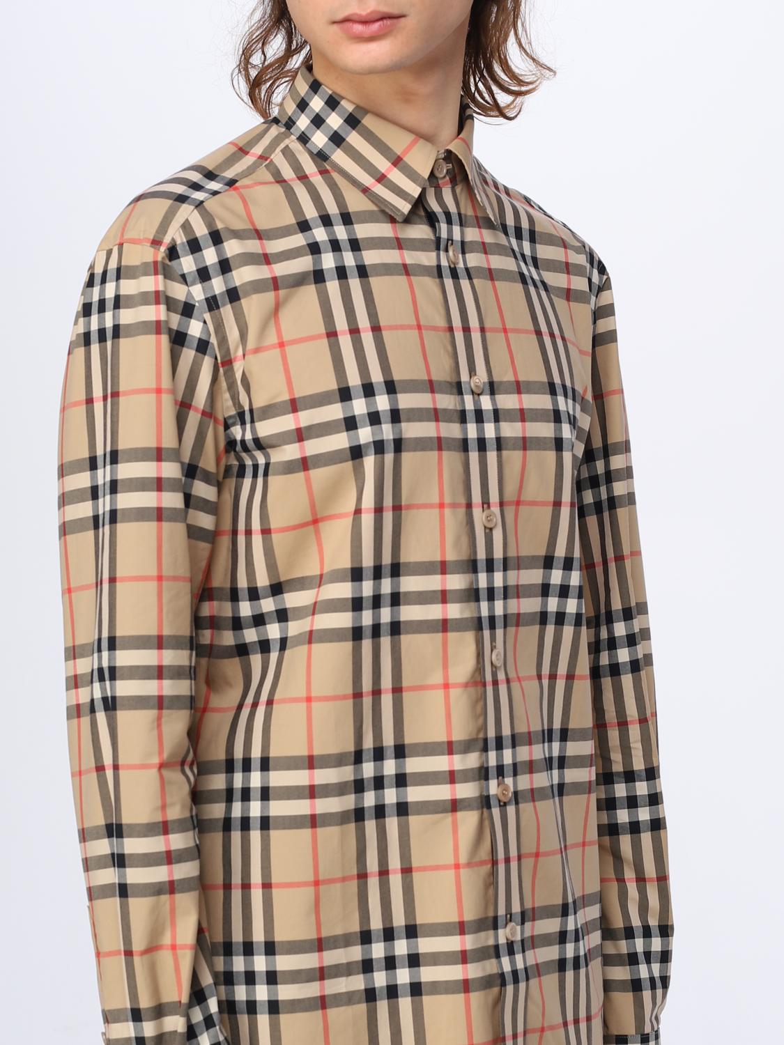 BURBERRY SHIRT: Burberry shirt in cotton poplin, Beige - Img 5
