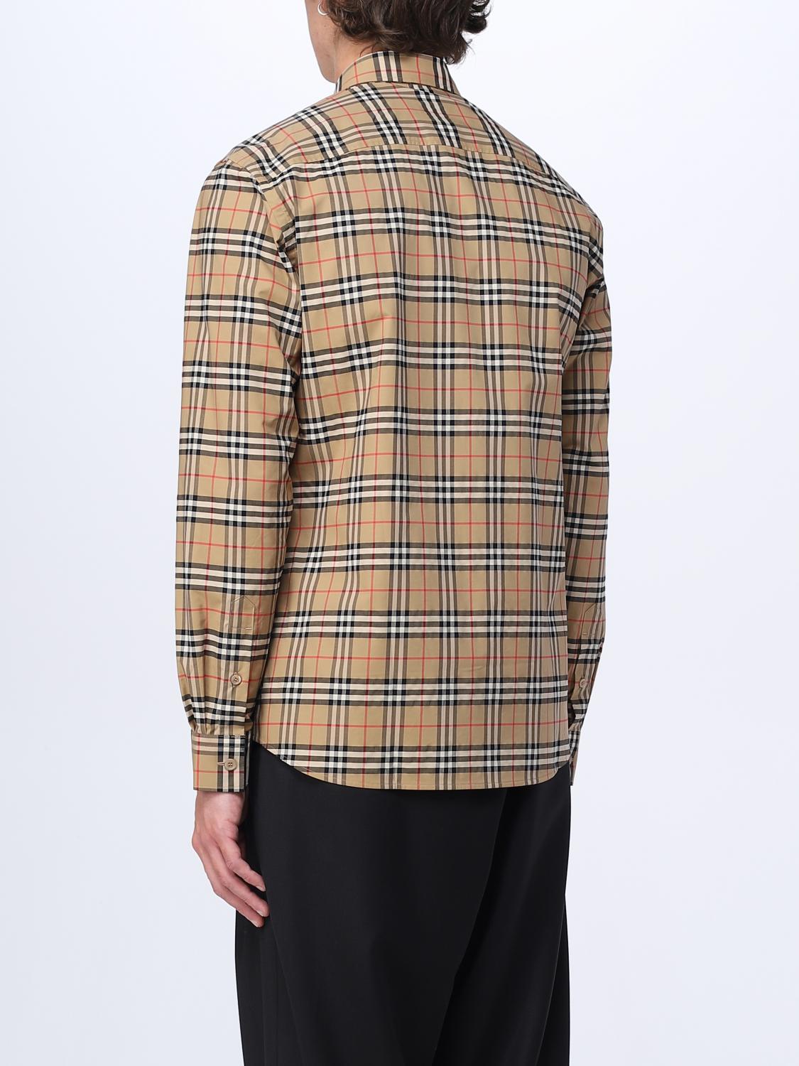 Burberry shirt in stretch cotton - Beige | 8020966 | GIGLIO.COM