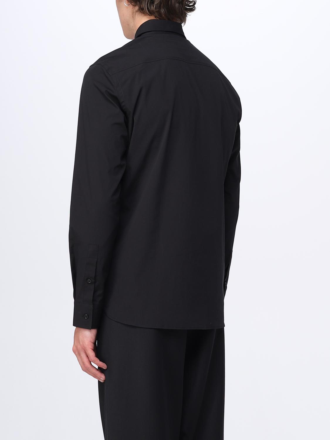 Burberry shirt in stretch cotton poplin - Black | 8071799 | GIGLIO.COM