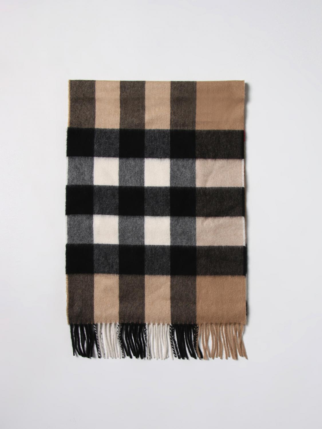 BURBERRY SCIARPA: Sciarpa Vintage Check Burberry in cashmere, Beige - Img 1