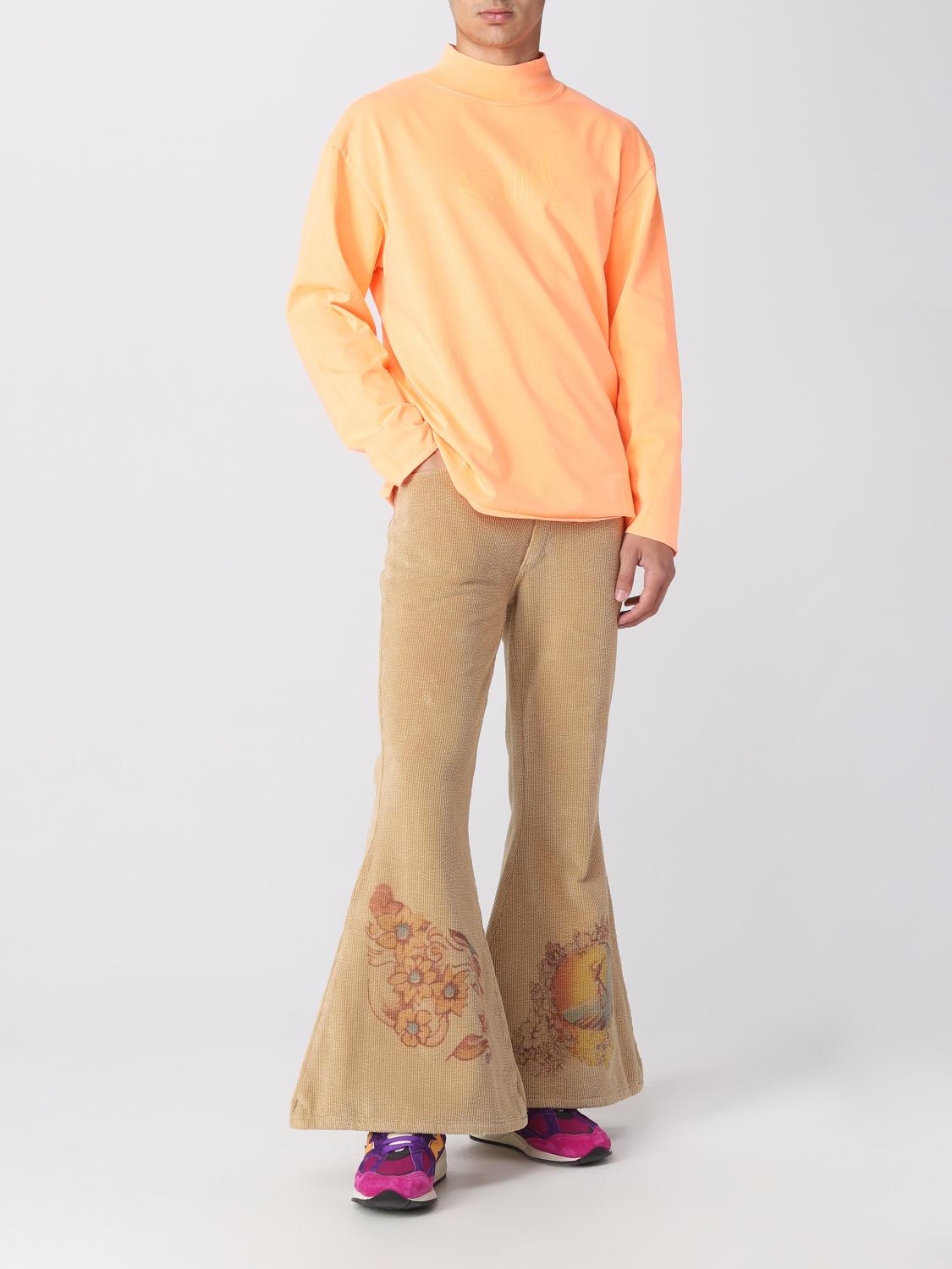 ERL PANTALONI: Pantalone Erl in cotone, Beige - Img 2