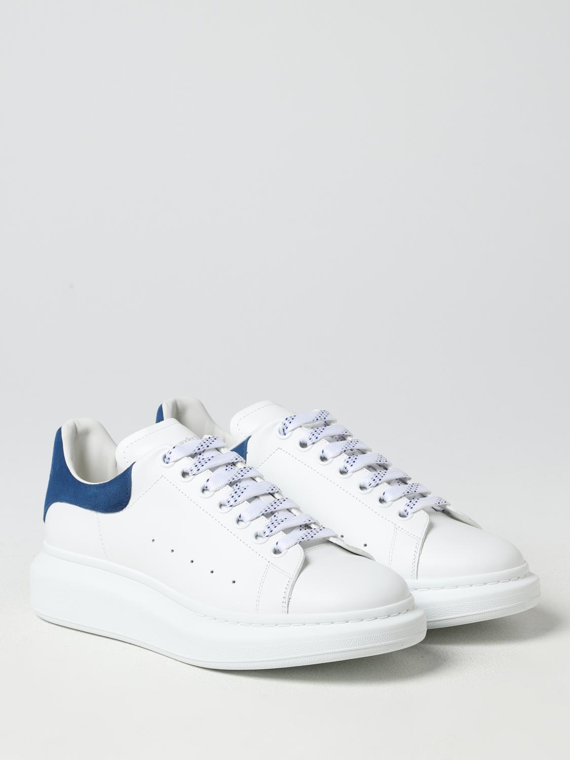 MCQUEEN SNEAKERS: McQueen Larry leather sneakers, Blue - Img 2