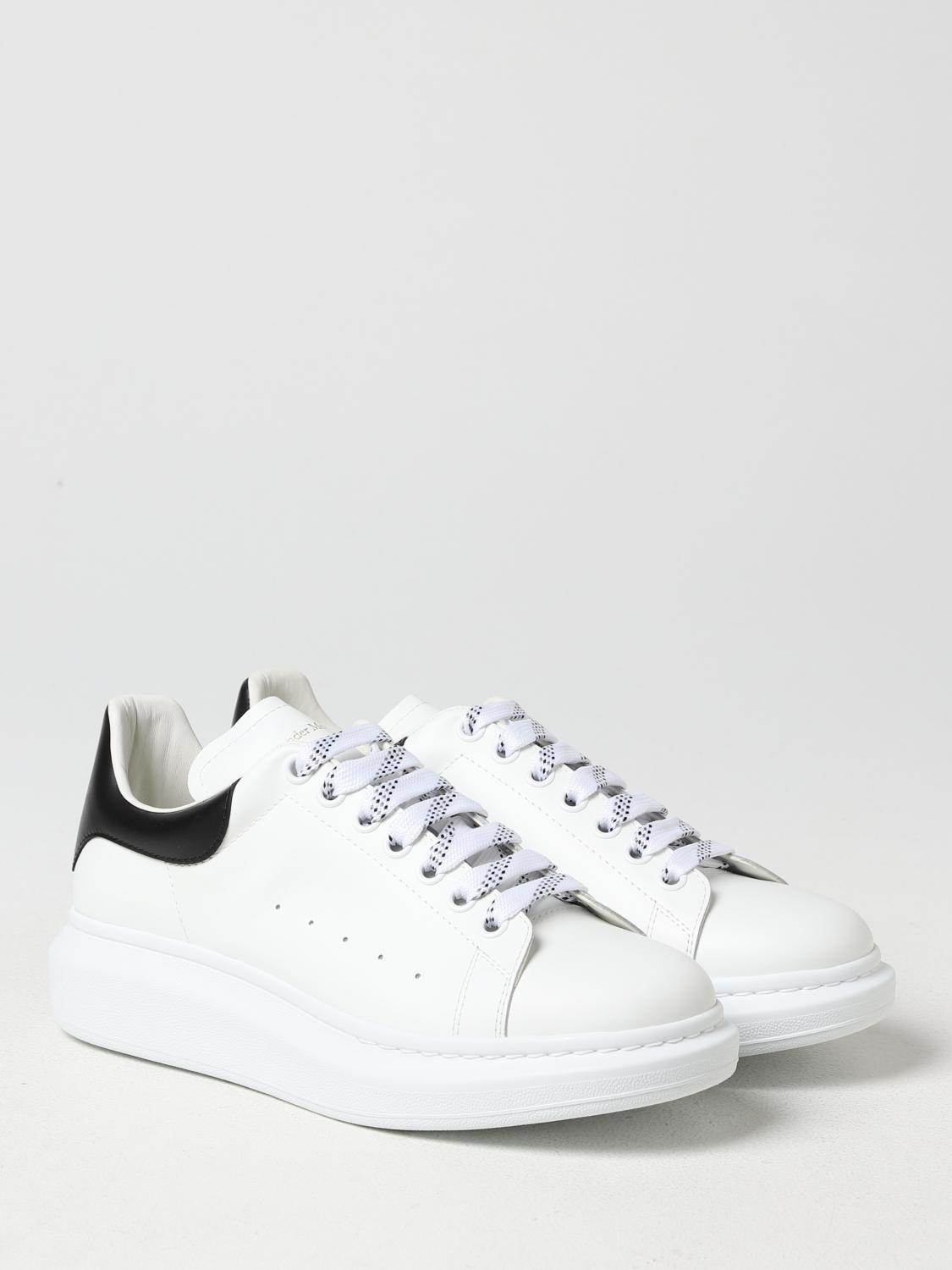 MCQUEEN SNEAKERS: McQueen Larry leather sneakers, Black - Img 2