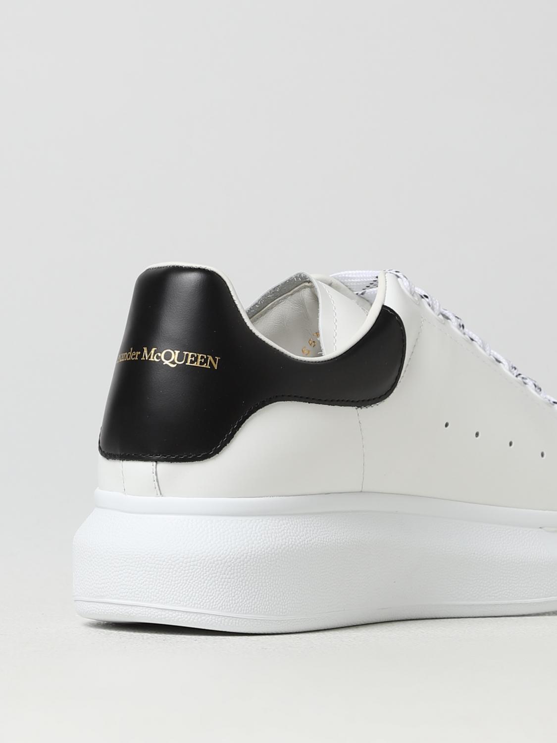 MCQUEEN SNEAKERS: McQueen Larry leather sneakers, Black - Img 3